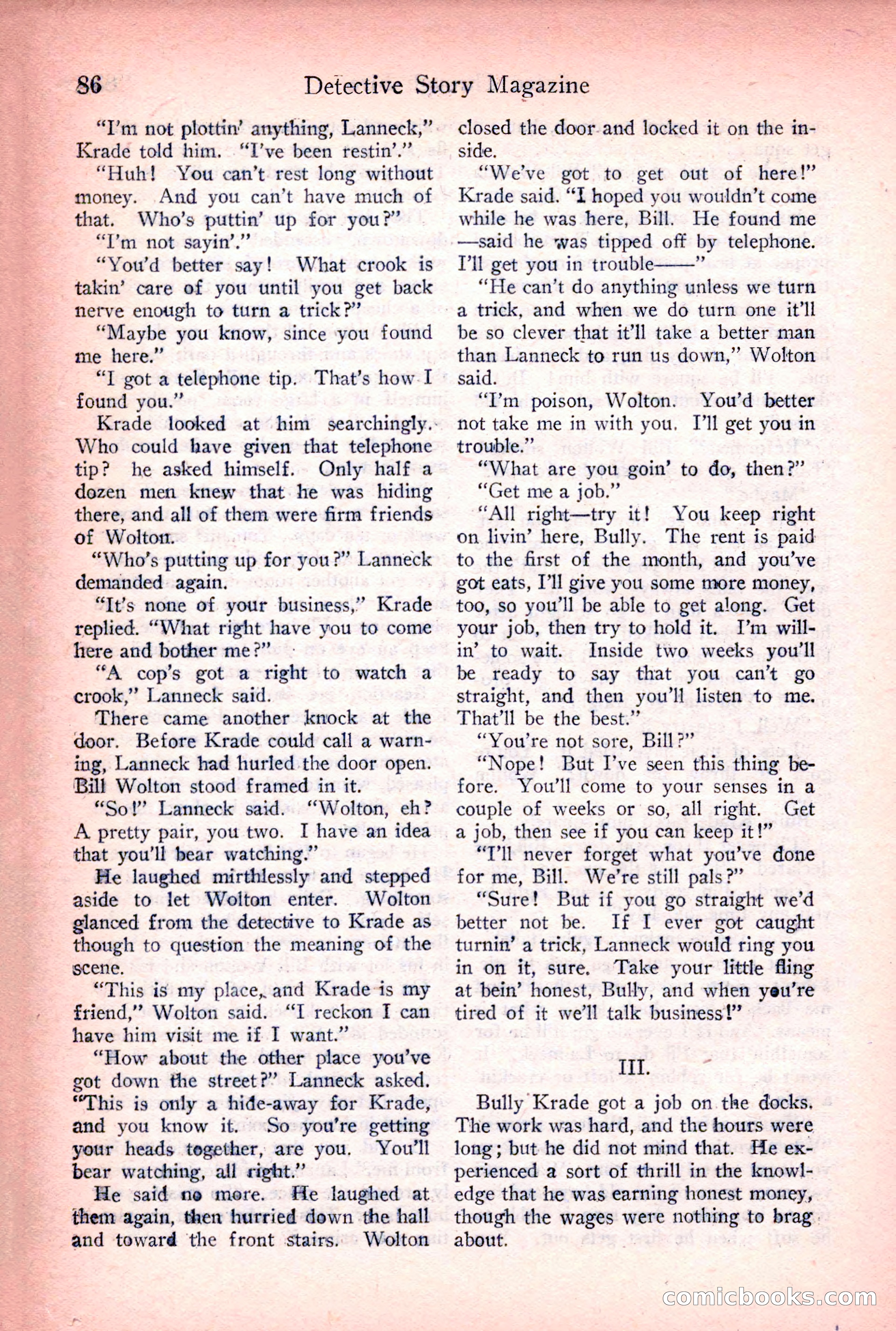 Detective Story Magazine, March 24, 1923 — page 88 of 148
