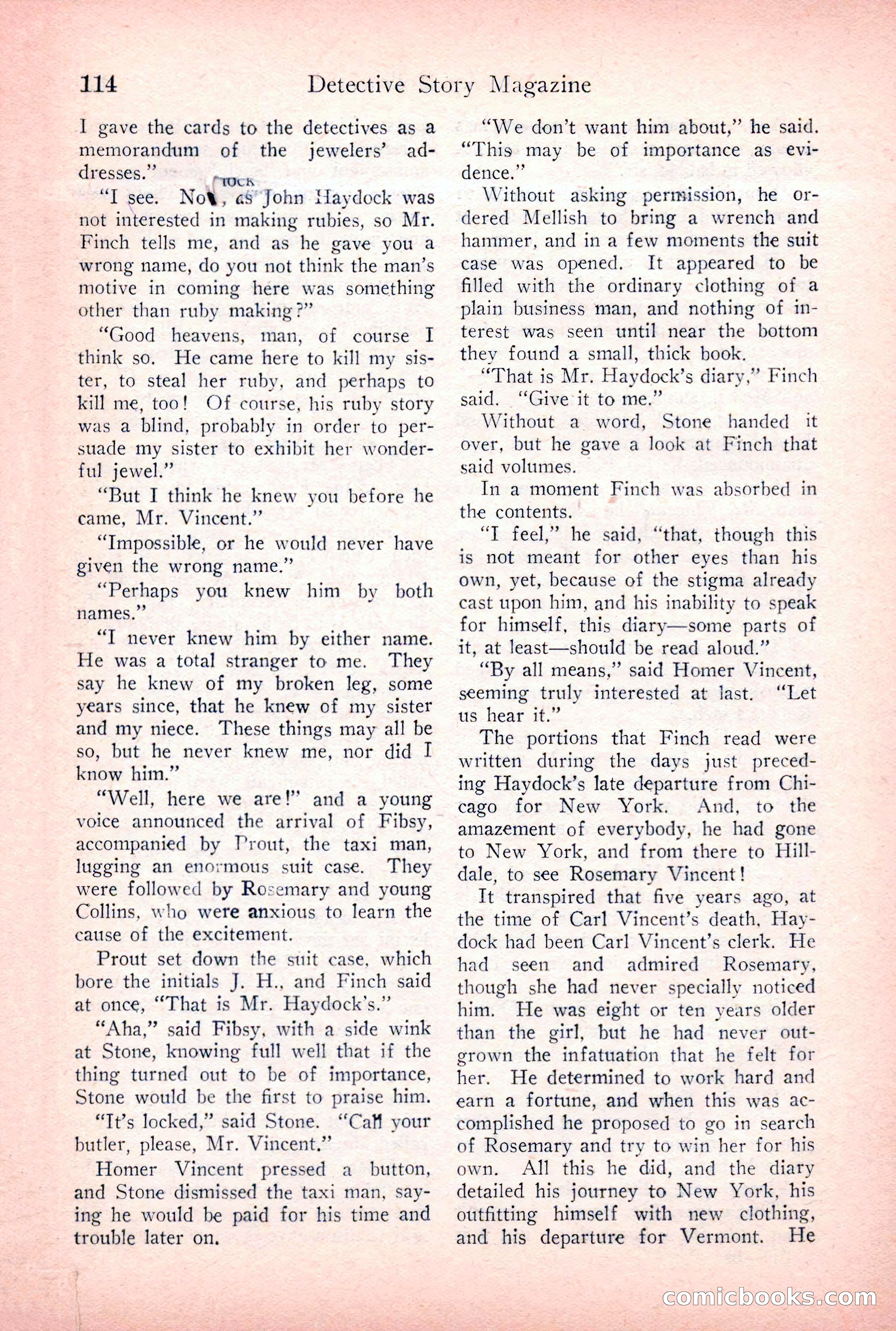 Detective Story Magazine, March 24, 1923 — page 116 of 148
