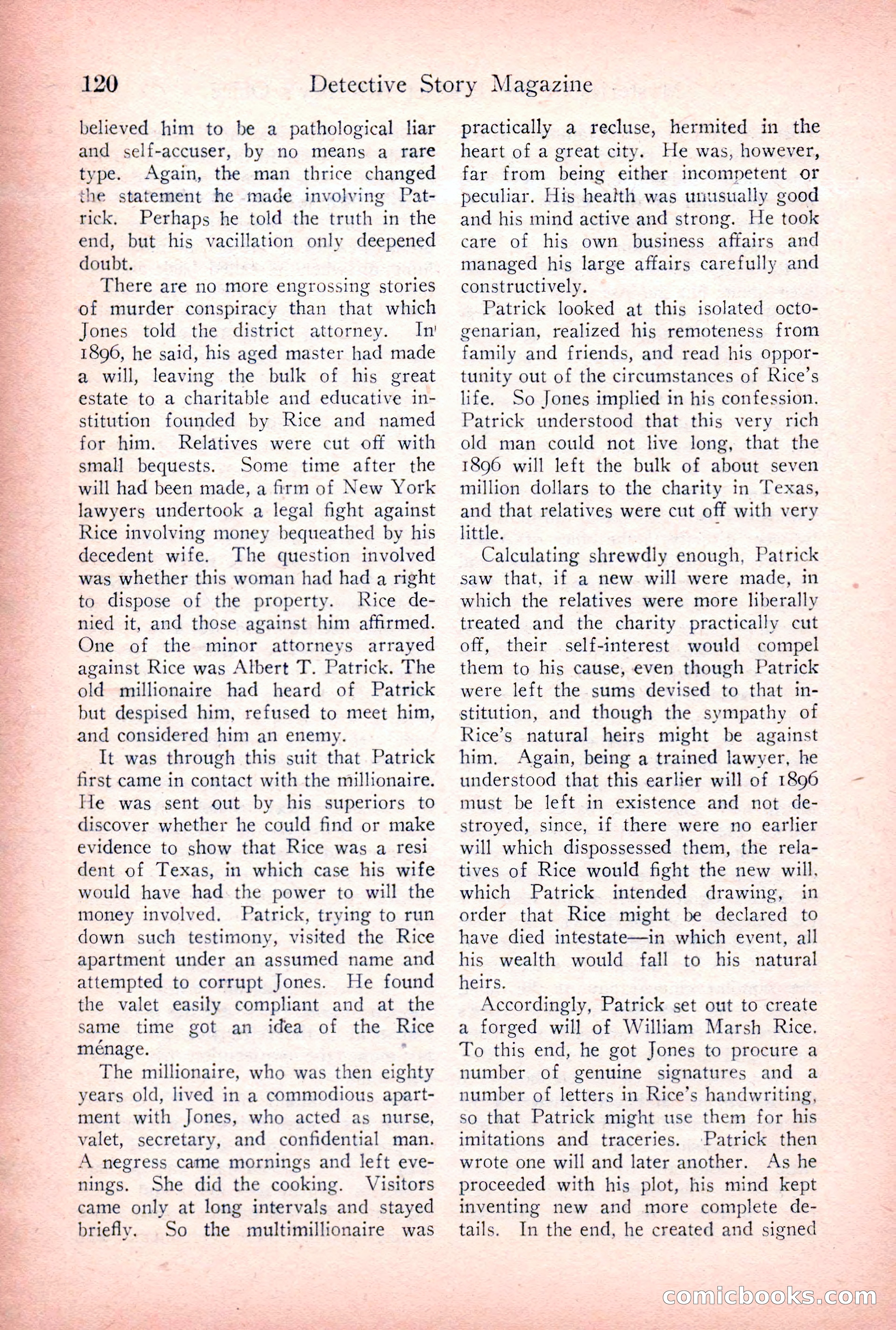 Detective Story Magazine, March 24, 1923 — page 122 of 148