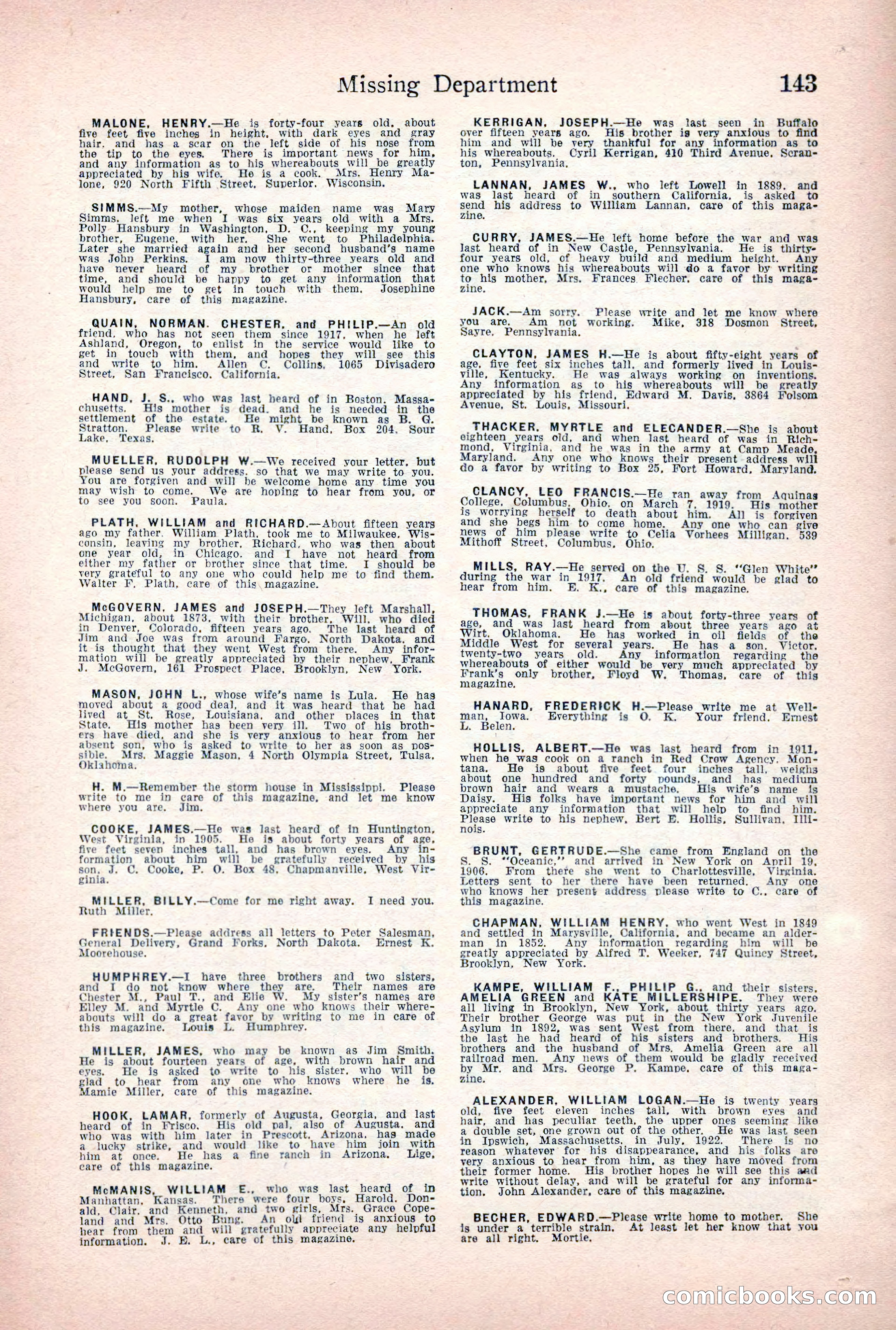 Detective Story Magazine, March 24, 1923 — page 145 of 148