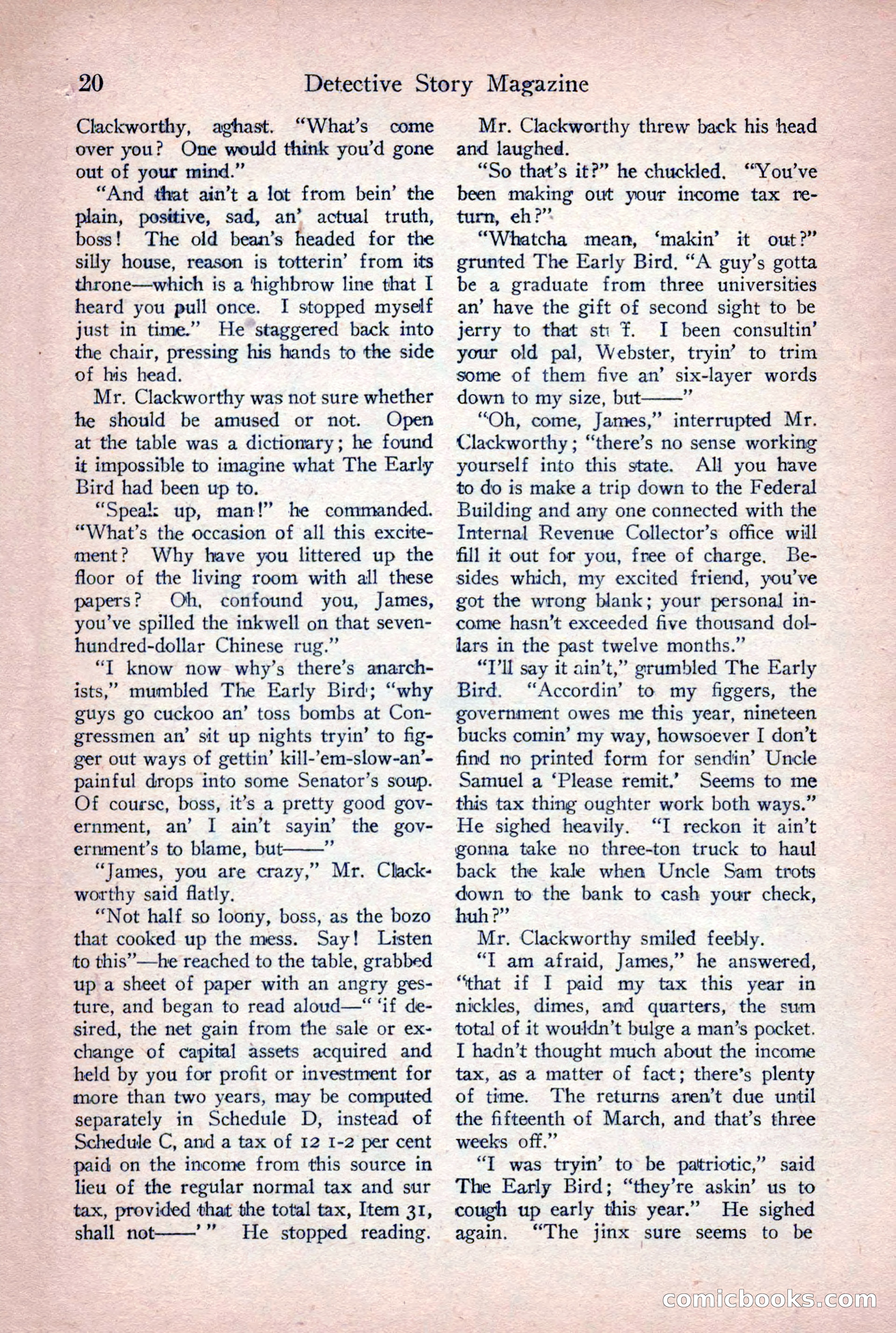 Detective Story Magazine, June 9, 1923 — page 22 of 148