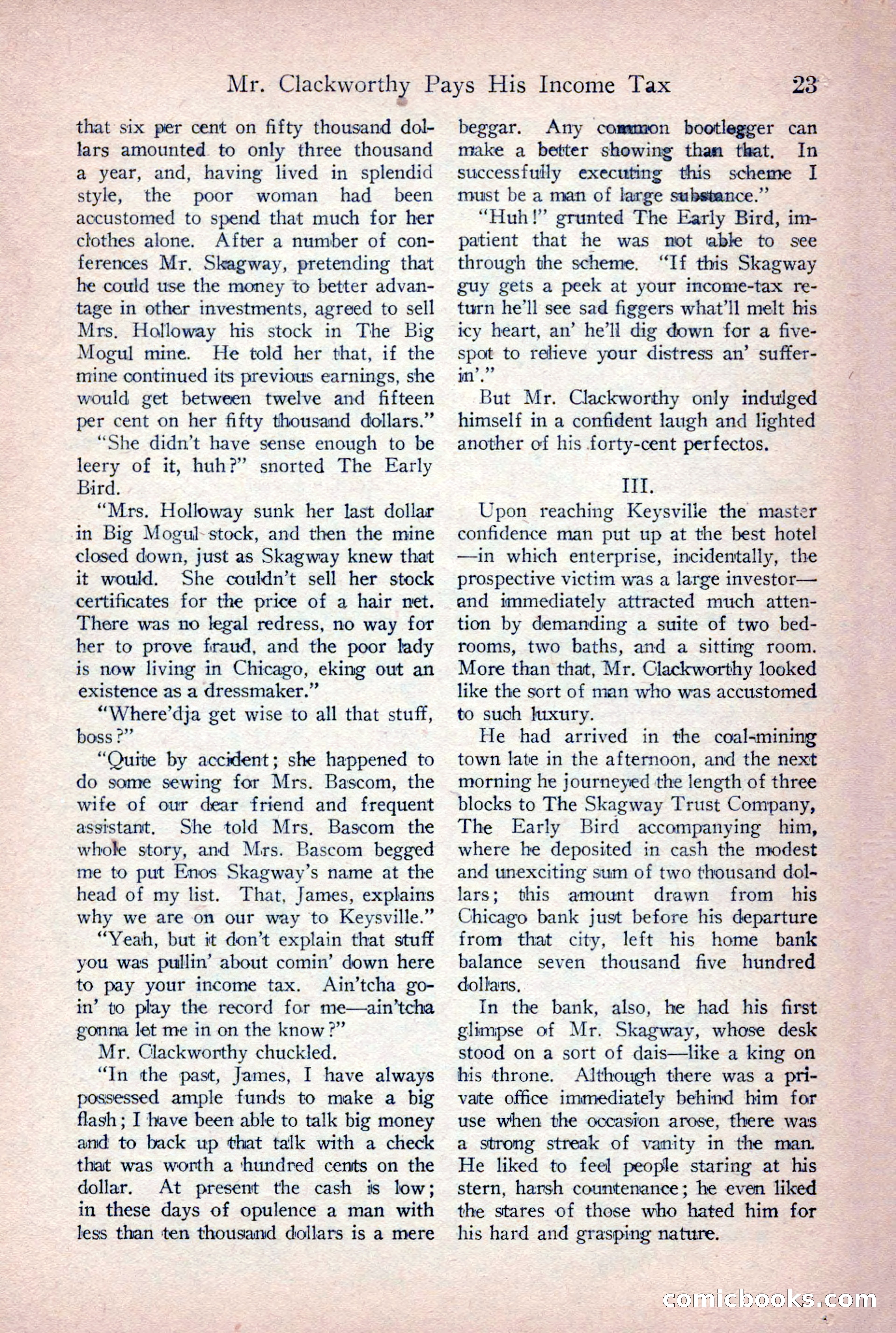 Detective Story Magazine, June 9, 1923 — page 25 of 148