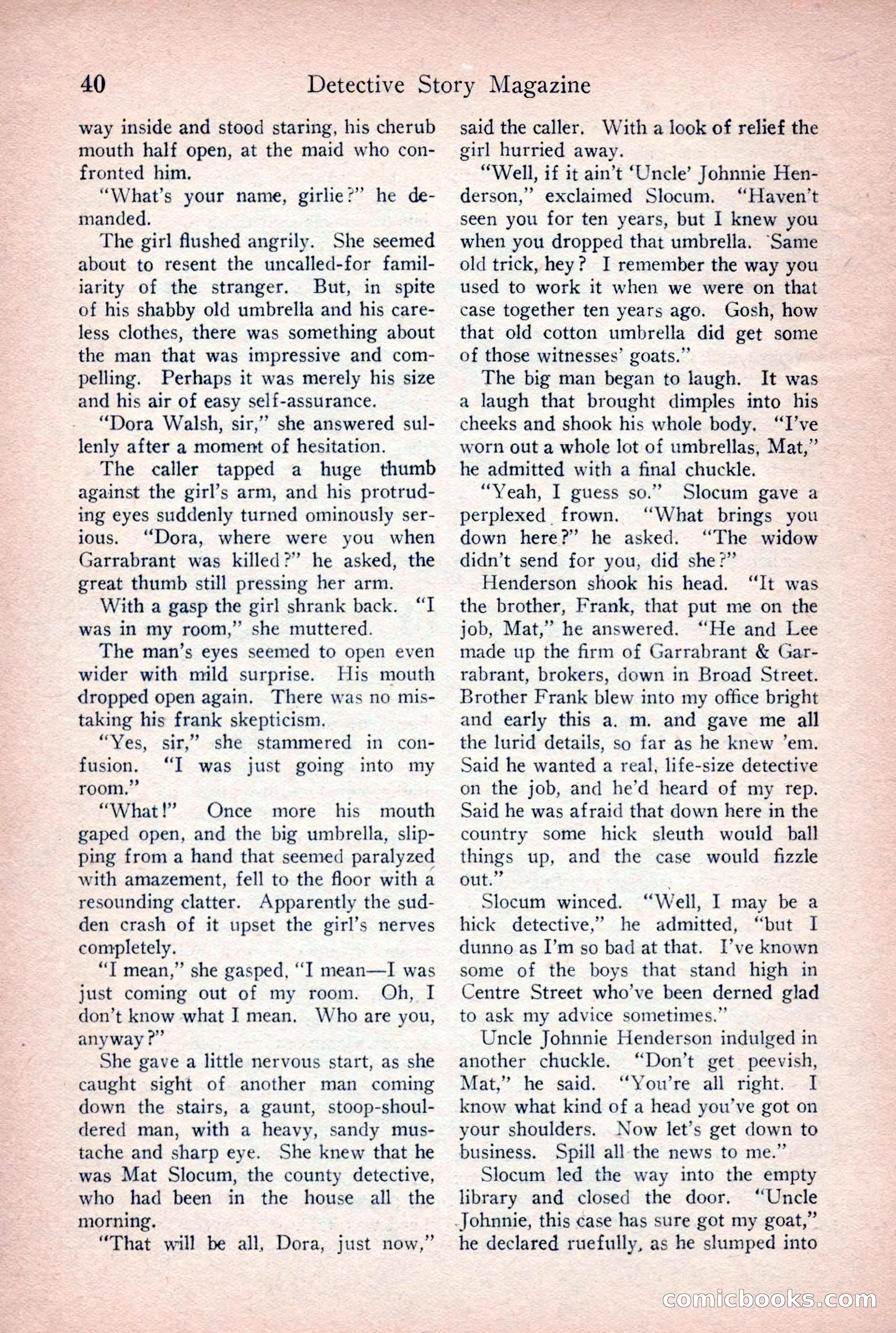 Detective Story Magazine, June 9, 1923 — page 42 of 148
