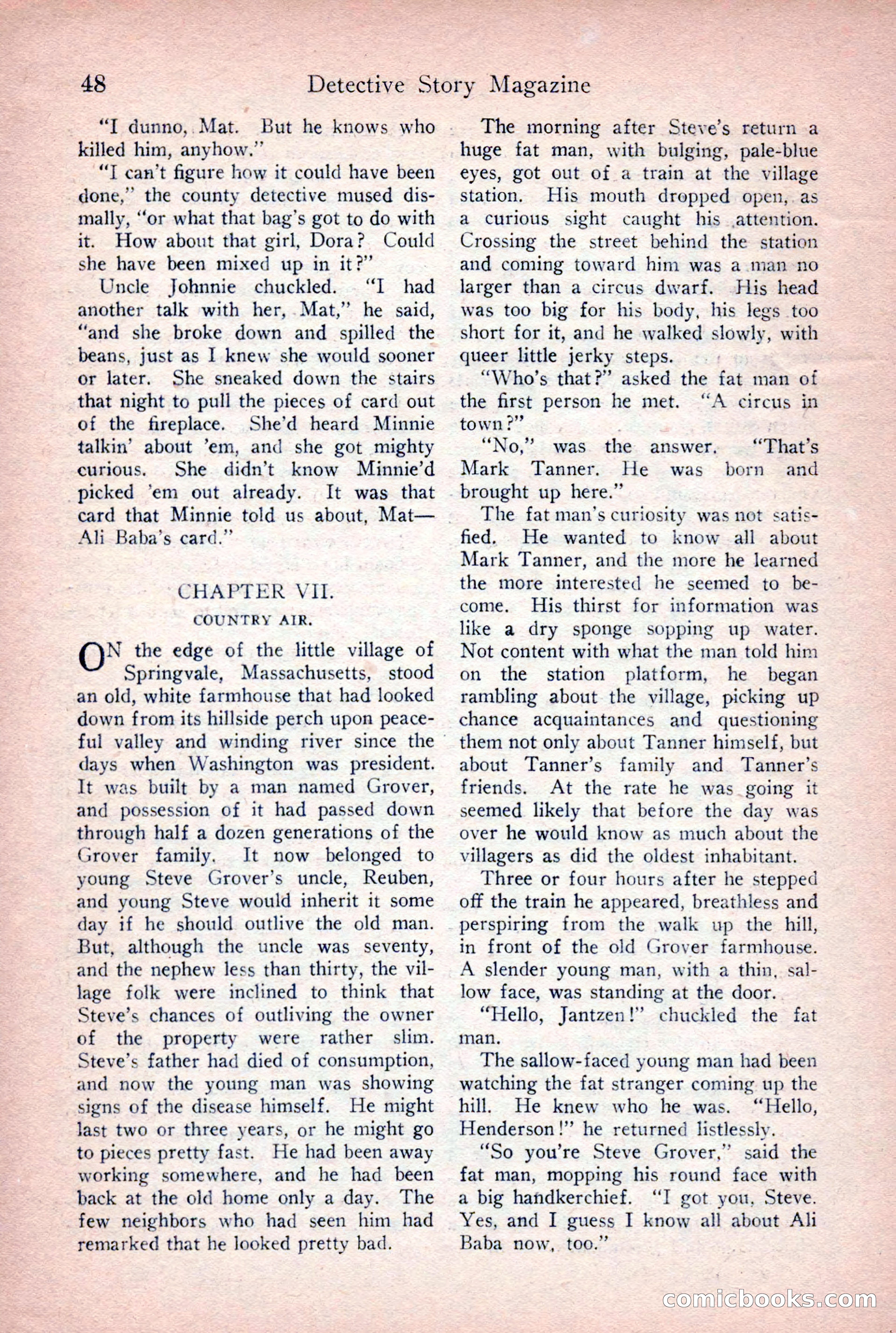 Detective Story Magazine, June 9, 1923 — page 50 of 148