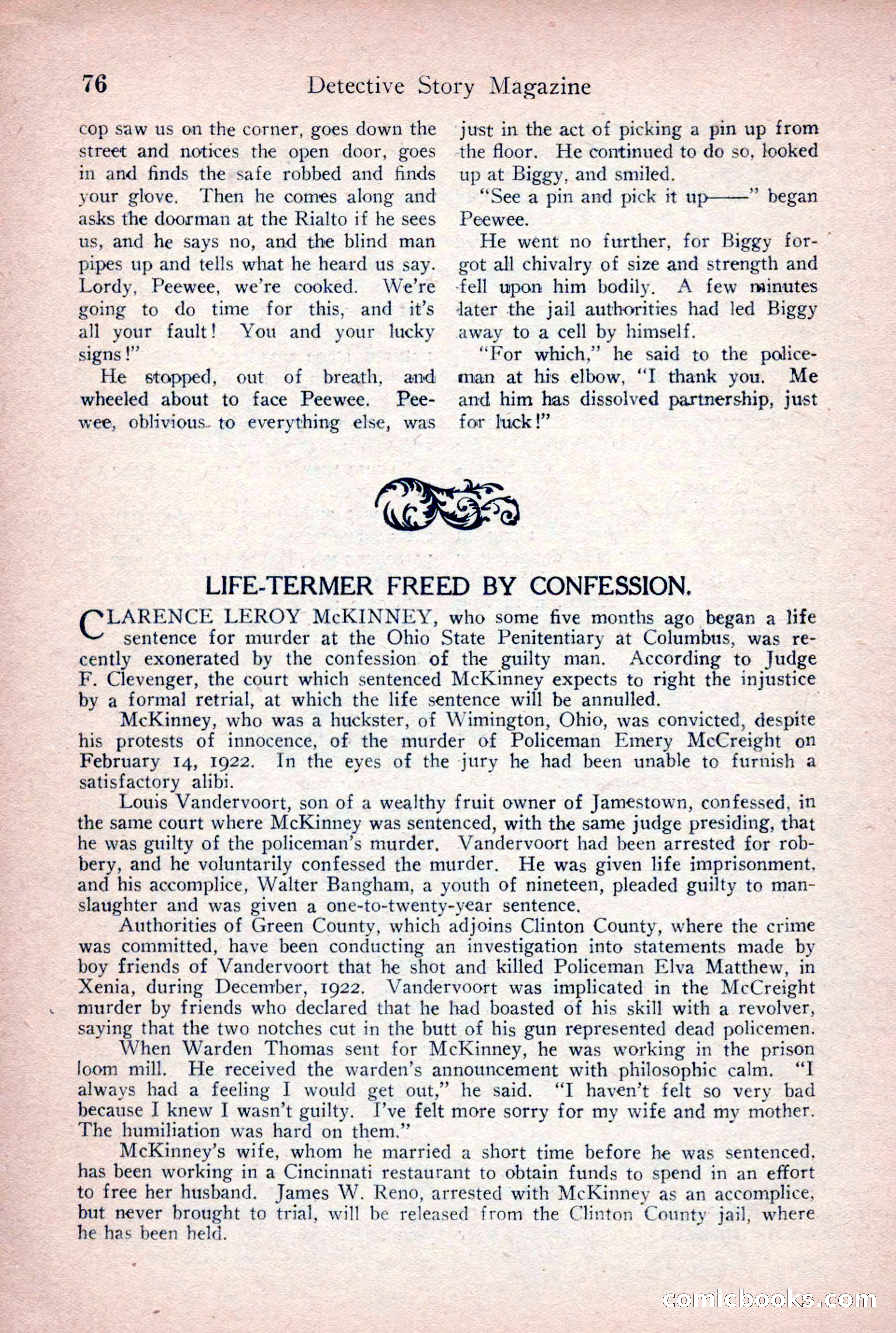 Detective Story Magazine, June 9, 1923 — page 78 of 148