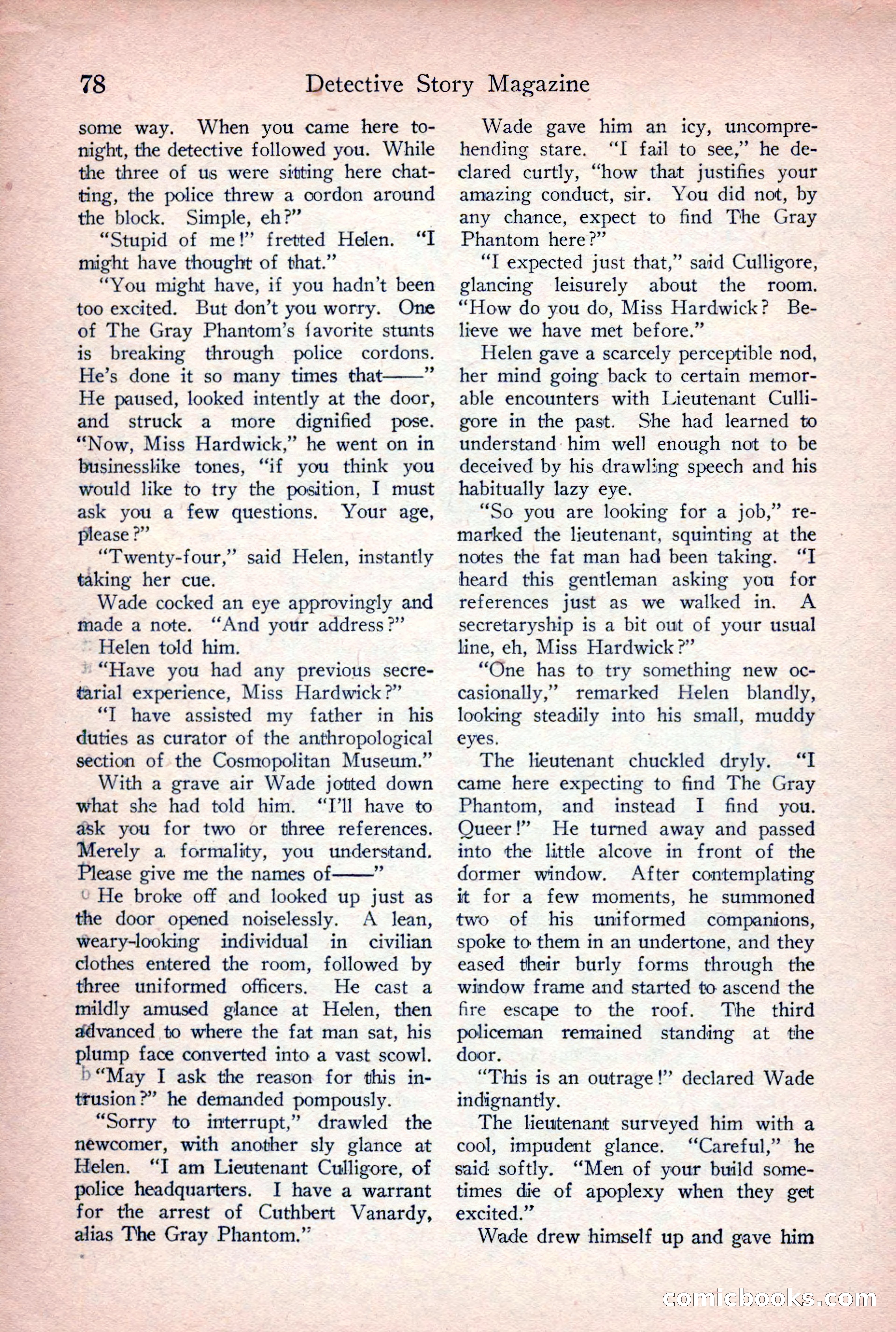 Detective Story Magazine, June 9, 1923 — page 80 of 148