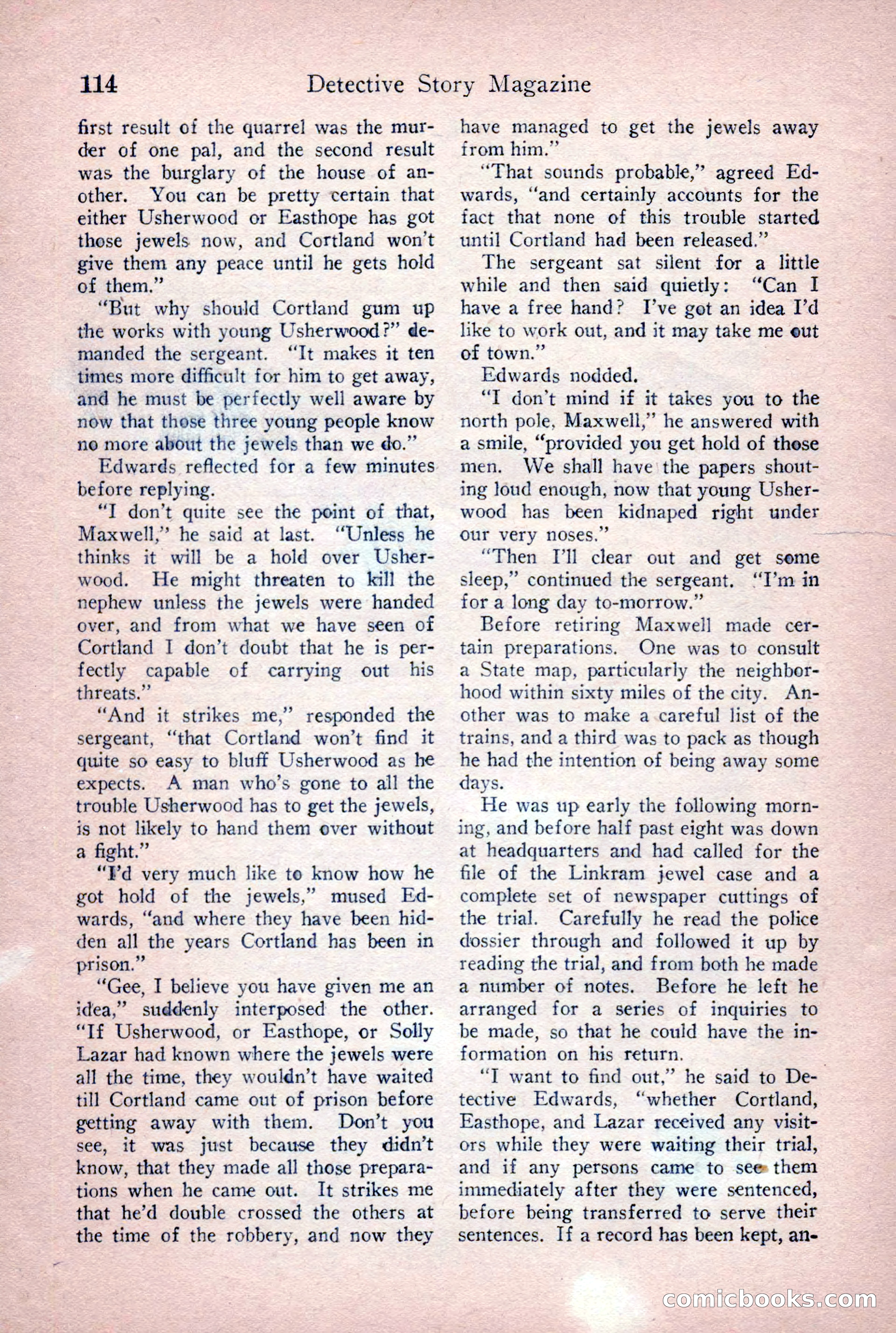Detective Story Magazine, June 9, 1923 — page 116 of 148