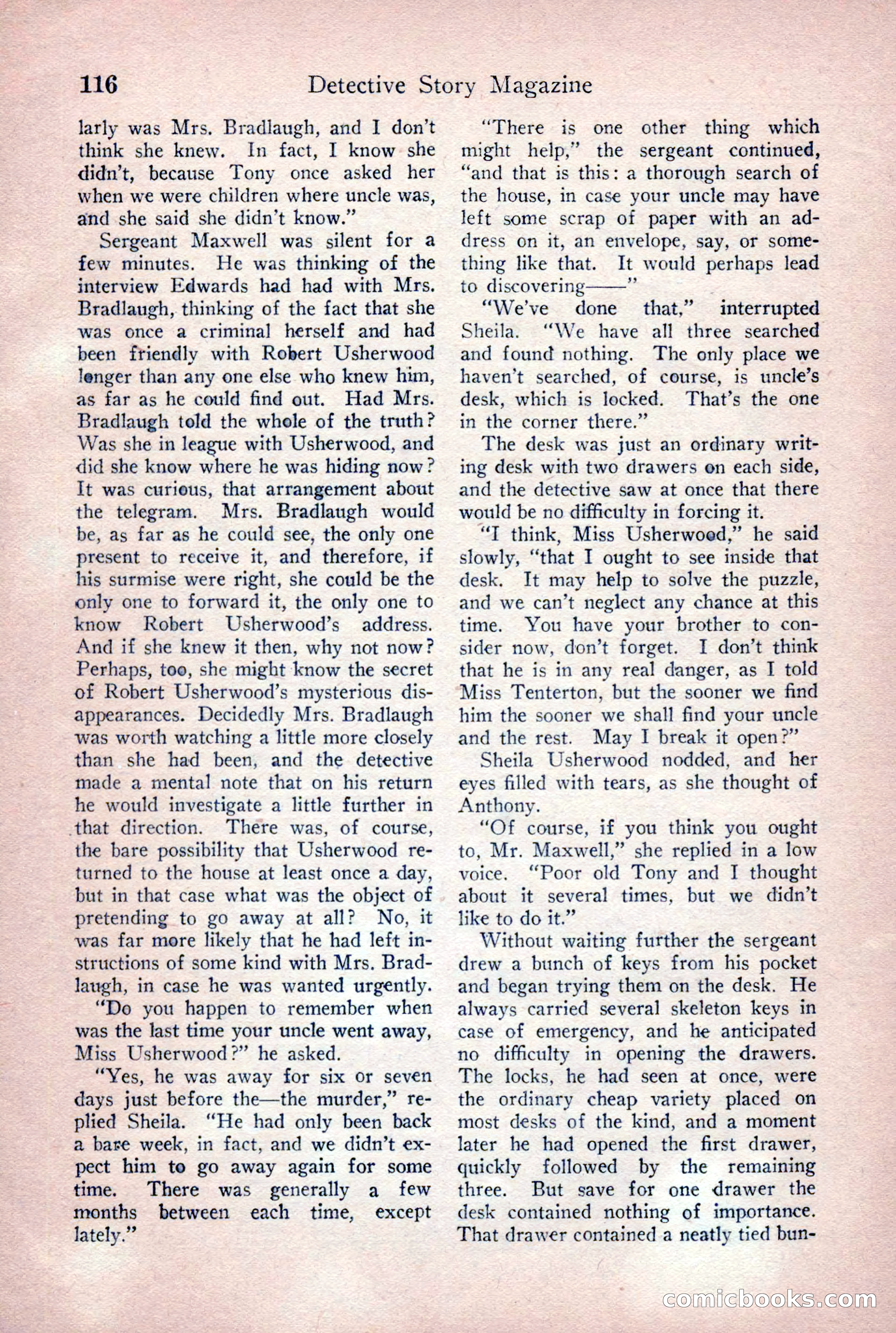 Detective Story Magazine, June 9, 1923 — page 118 of 148