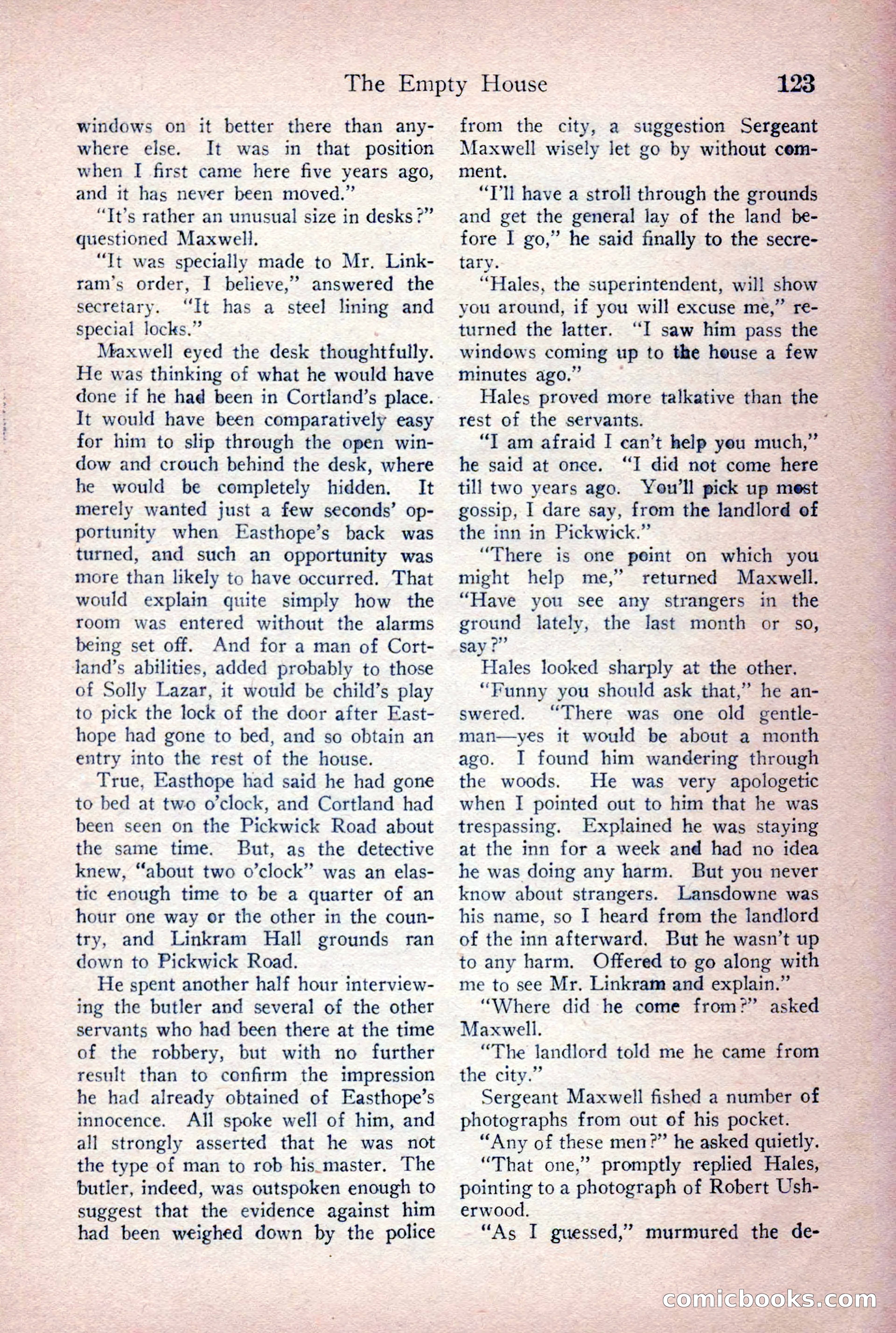Detective Story Magazine, June 9, 1923 — page 125 of 148