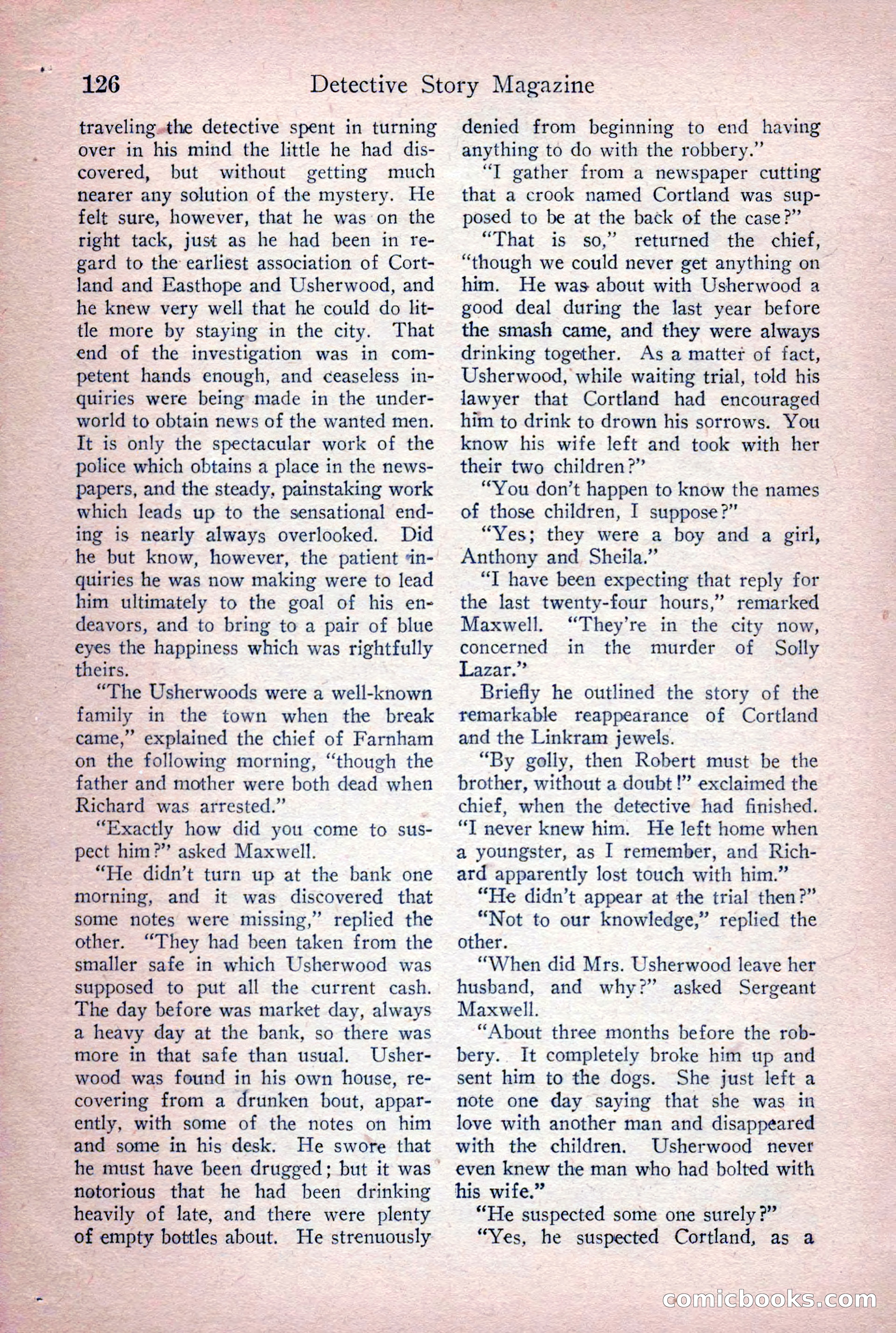 Detective Story Magazine, June 9, 1923 — page 128 of 148