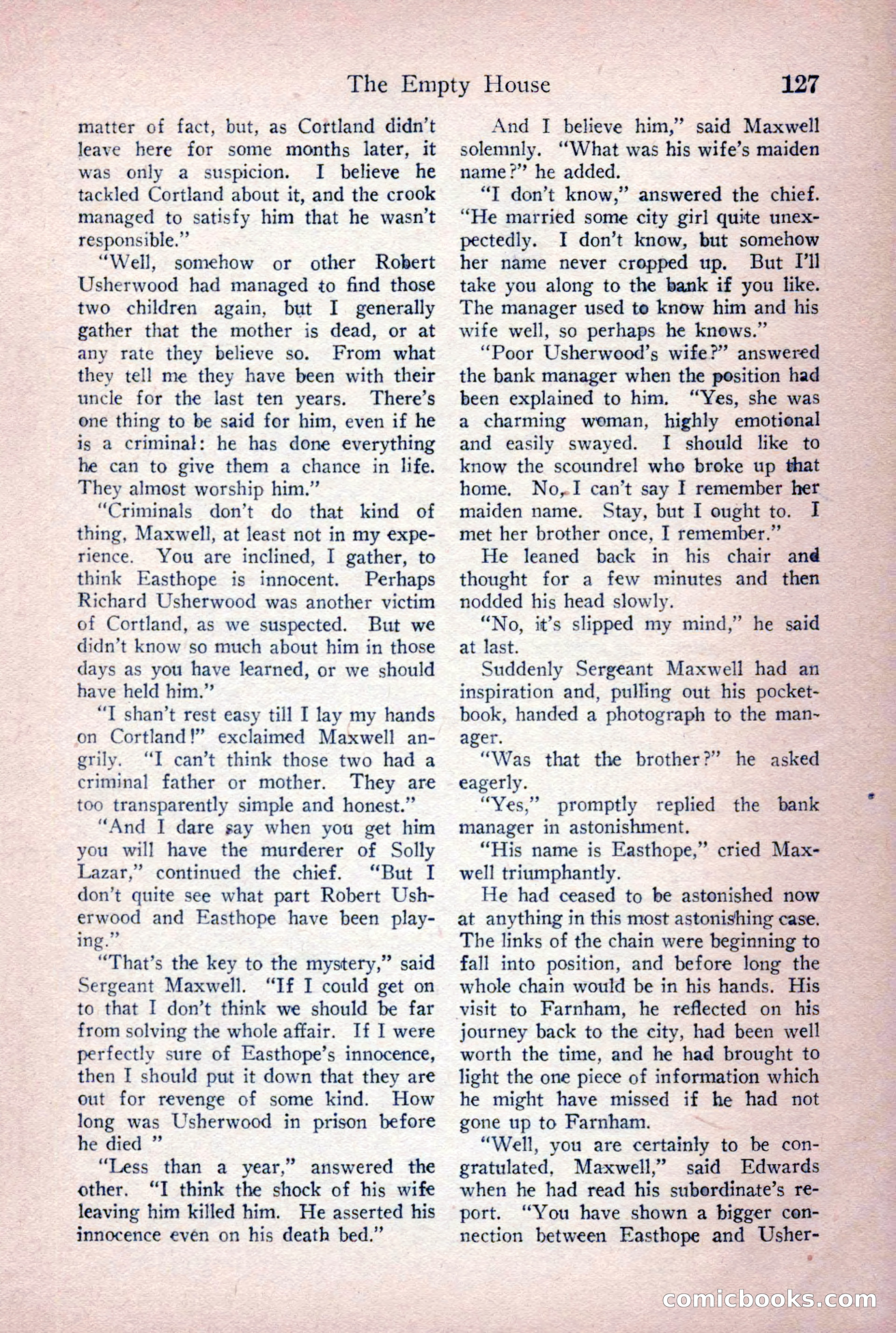 Detective Story Magazine, June 9, 1923 — page 129 of 148