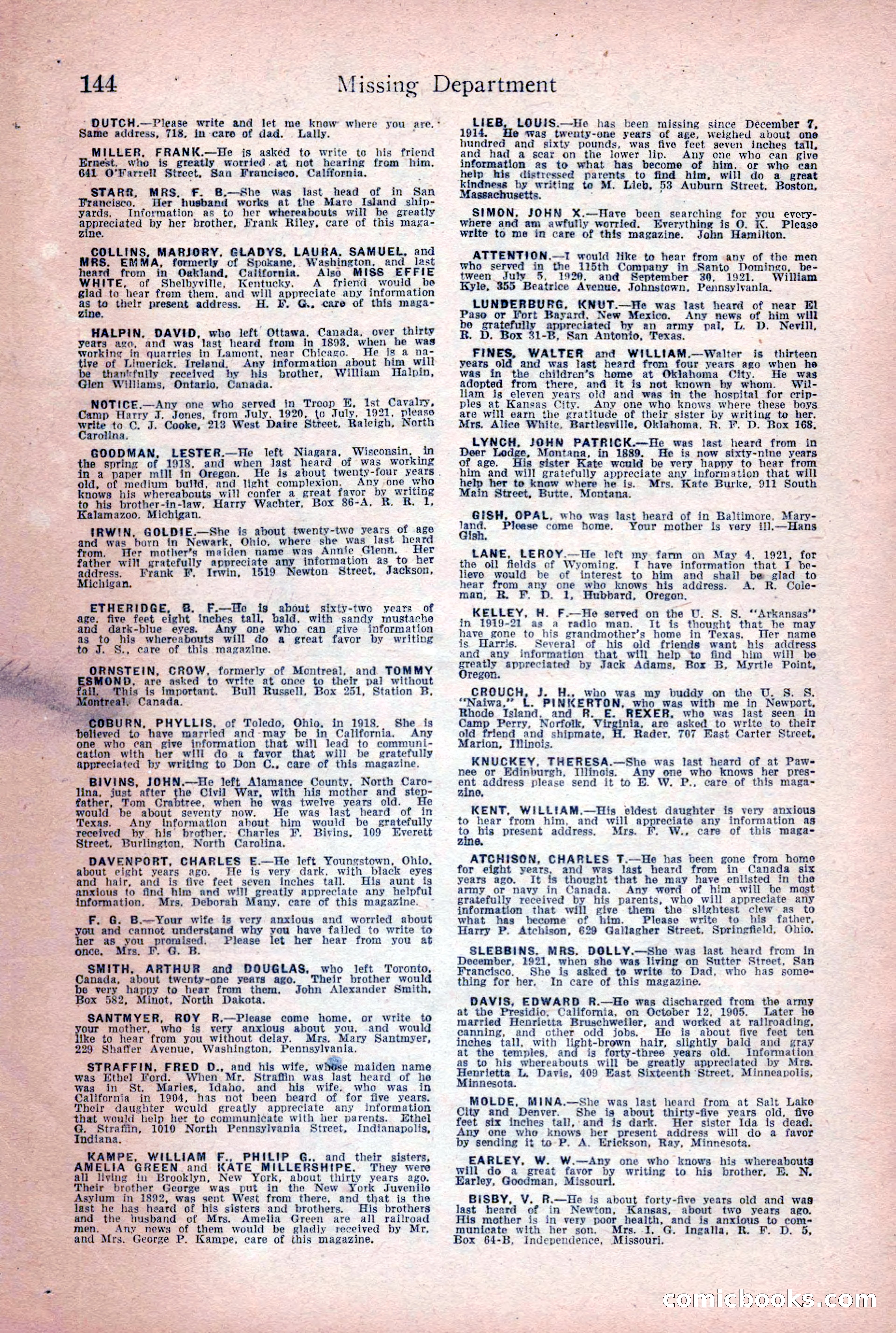 Detective Story Magazine, June 9, 1923 — page 146 of 148