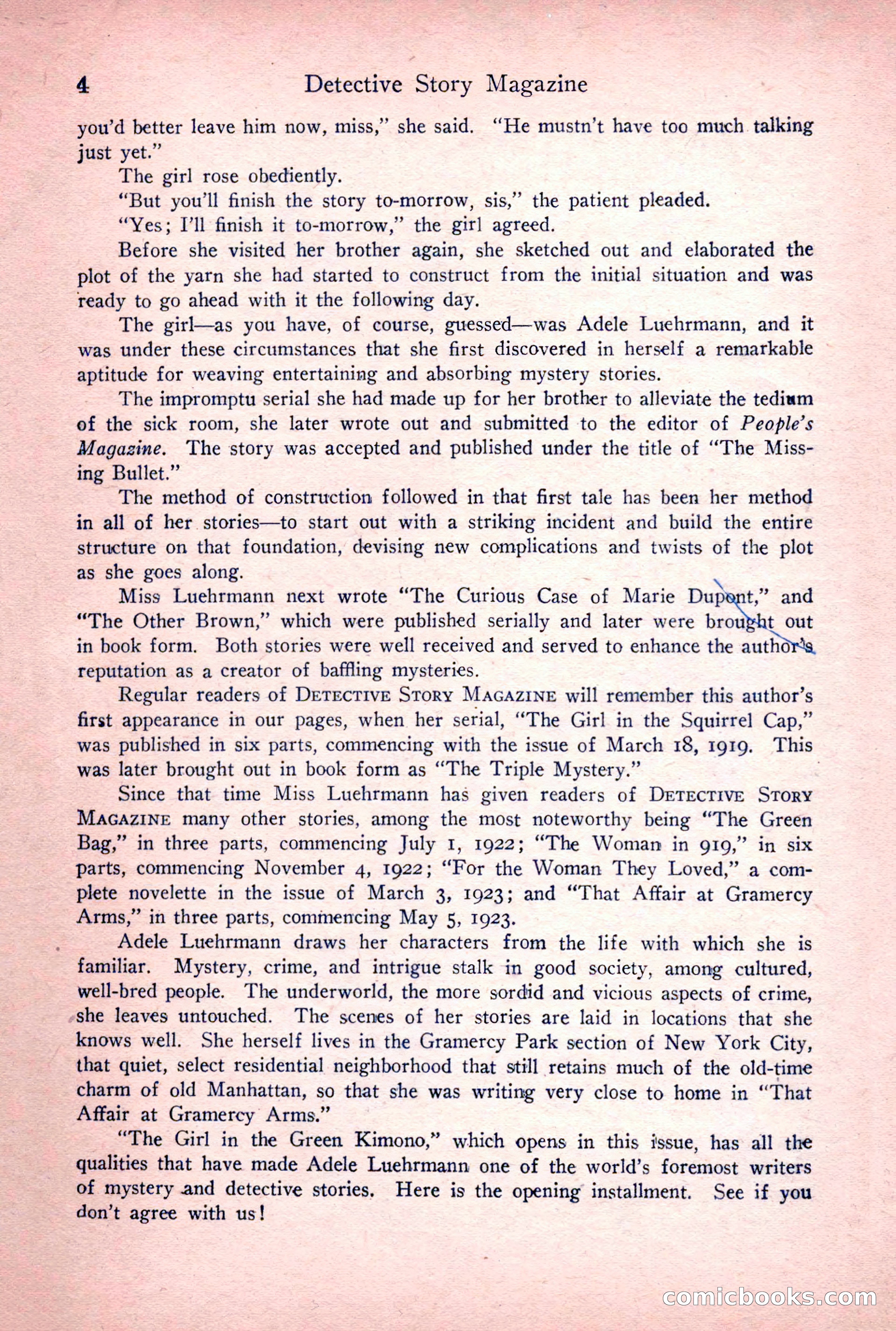 Detective Story Magazine, June 23, 1923 — page 6 of 148