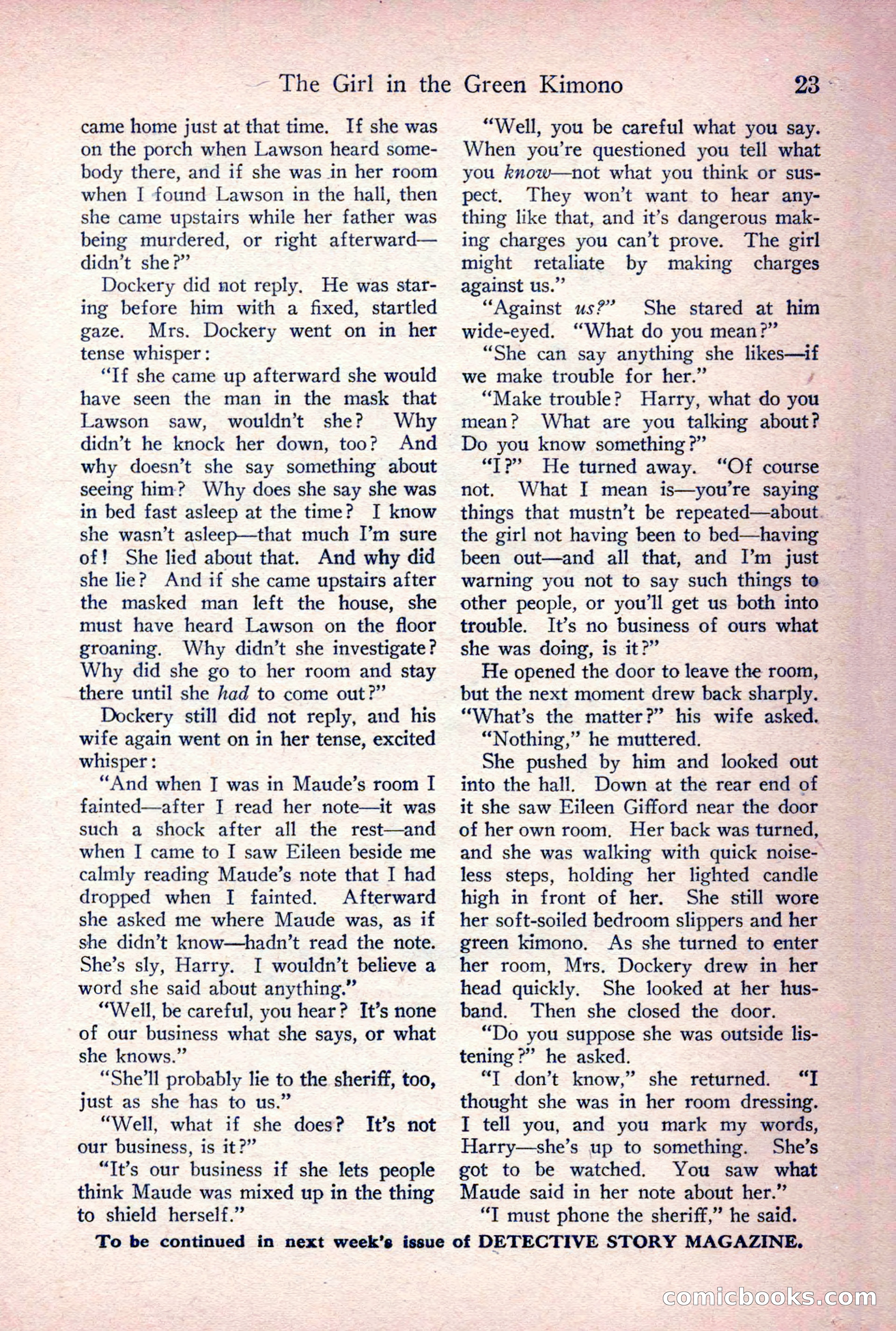 Detective Story Magazine, June 23, 1923 — page 25 of 148