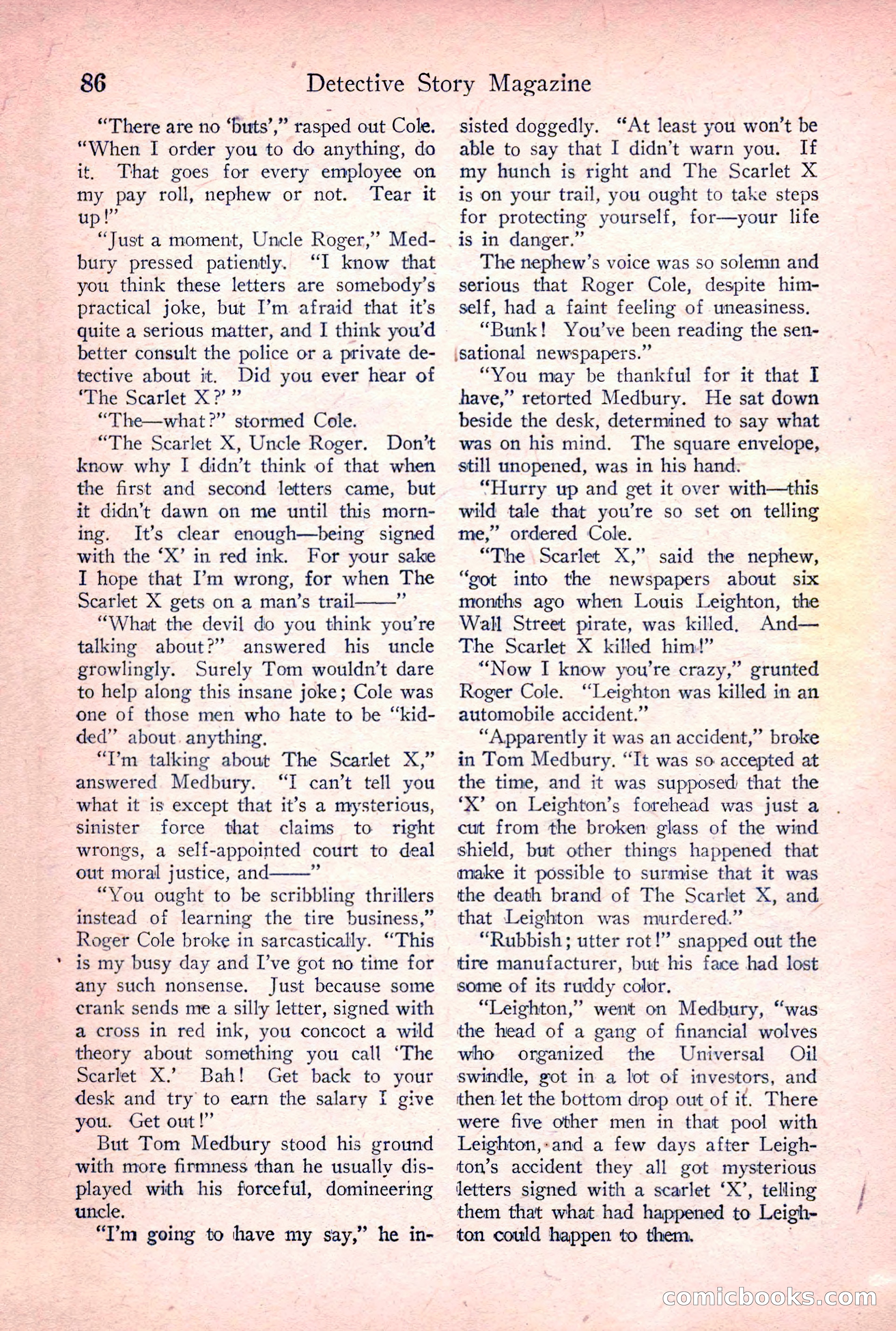 Detective Story Magazine, June 23, 1923 — page 88 of 148