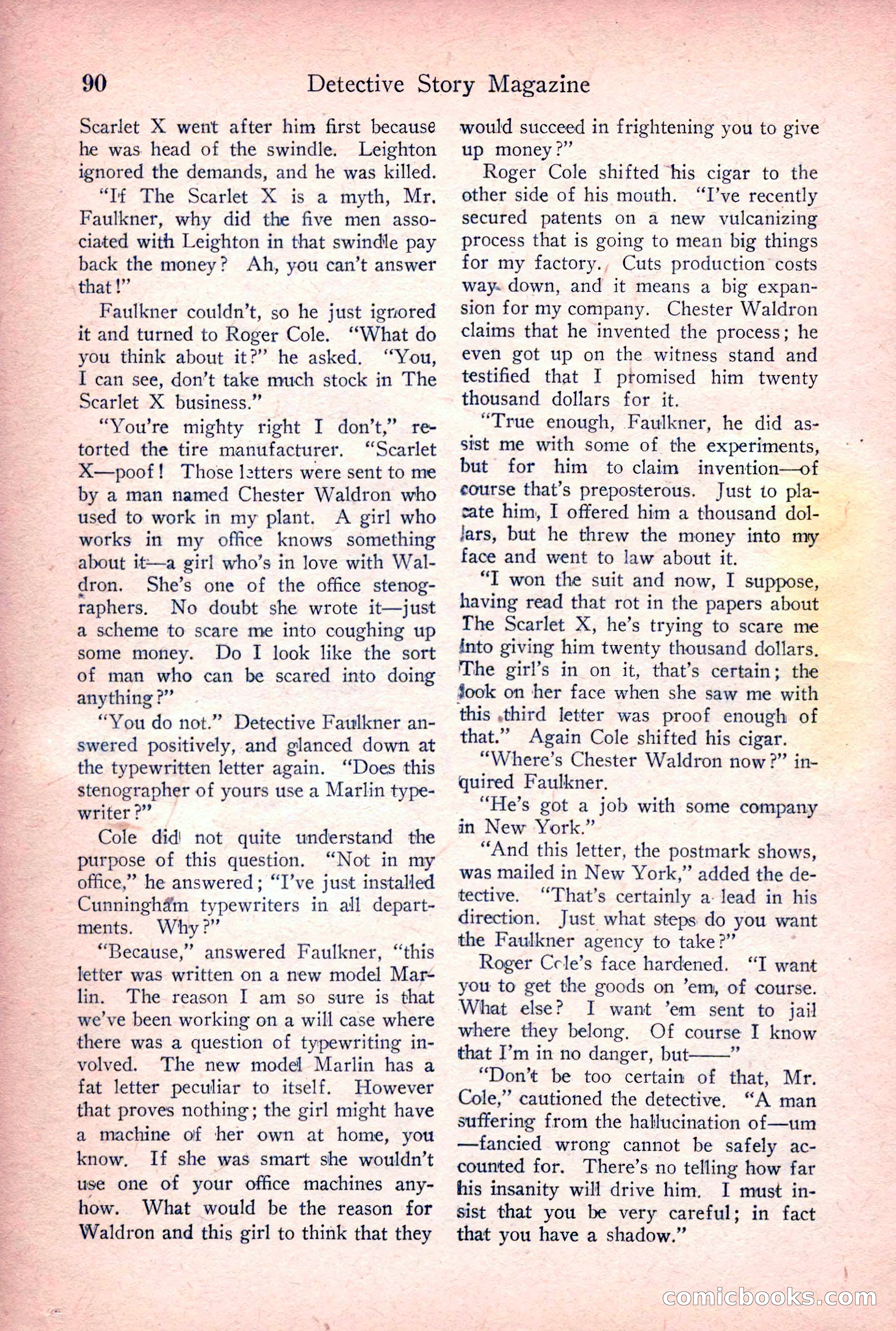 Detective Story Magazine, June 23, 1923 — page 92 of 148