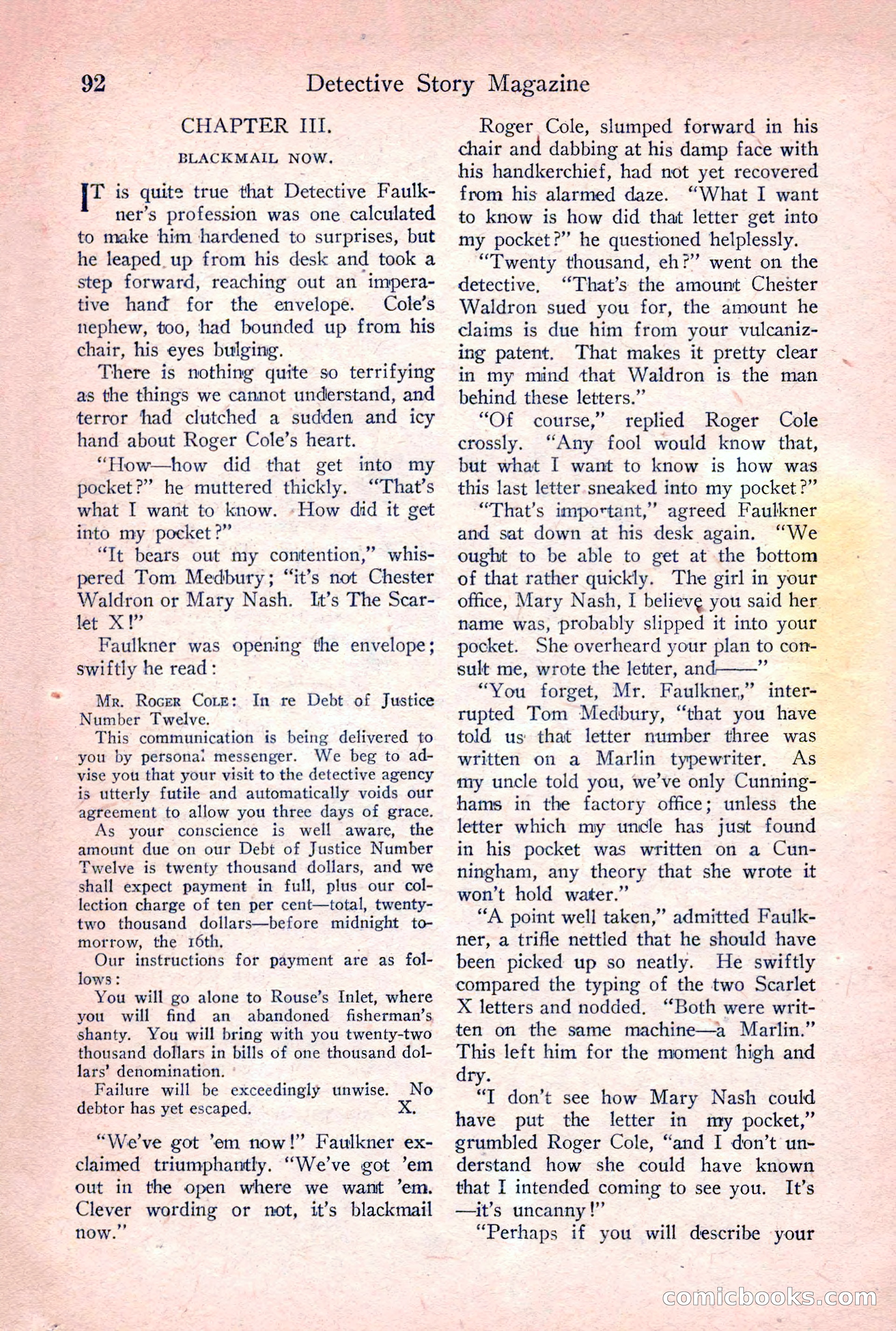 Detective Story Magazine, June 23, 1923 — page 94 of 148