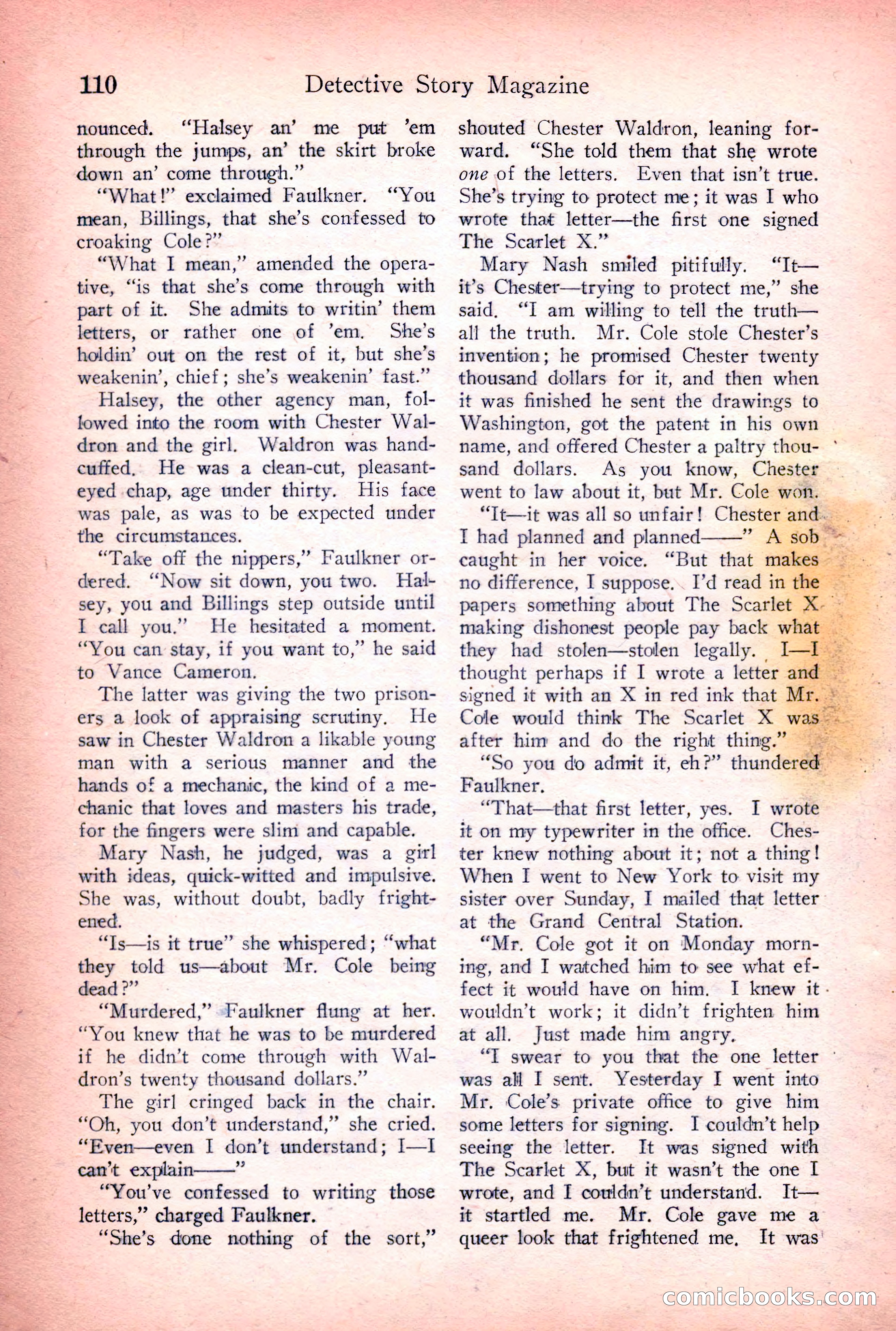 Detective Story Magazine, June 23, 1923 — page 112 of 148