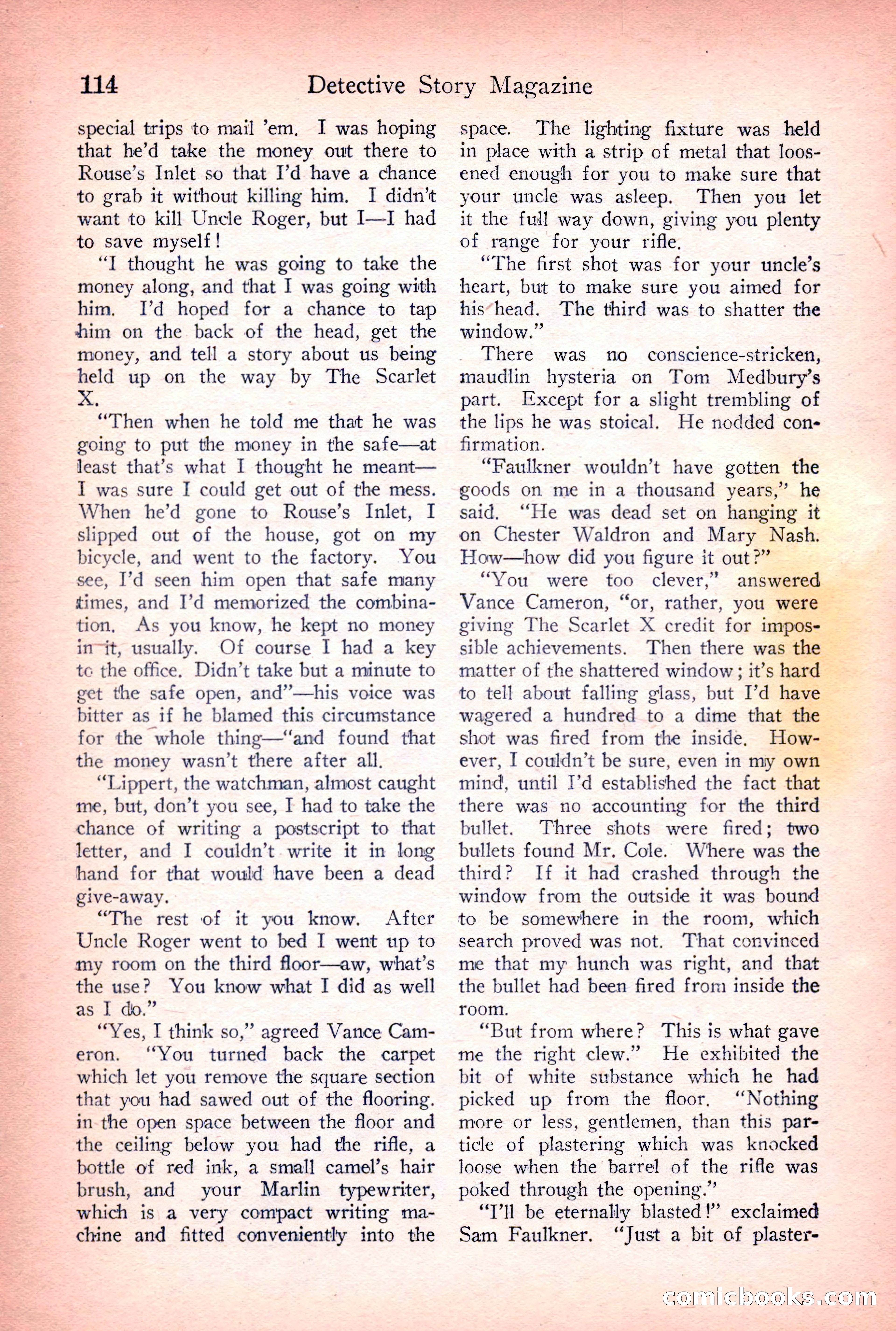 Detective Story Magazine, June 23, 1923 — page 116 of 148