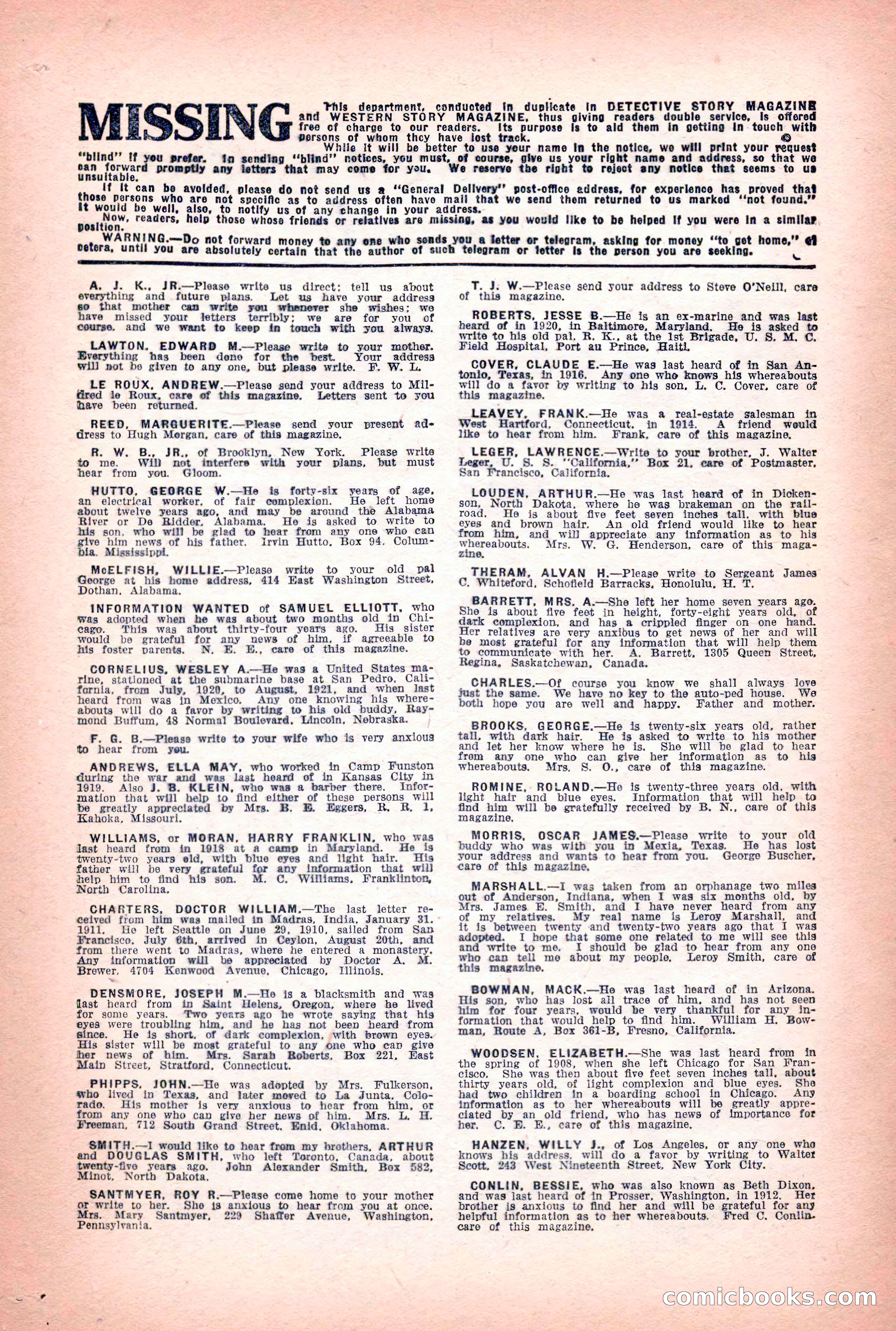 Detective Story Magazine, June 23, 1923 — page 144 of 148