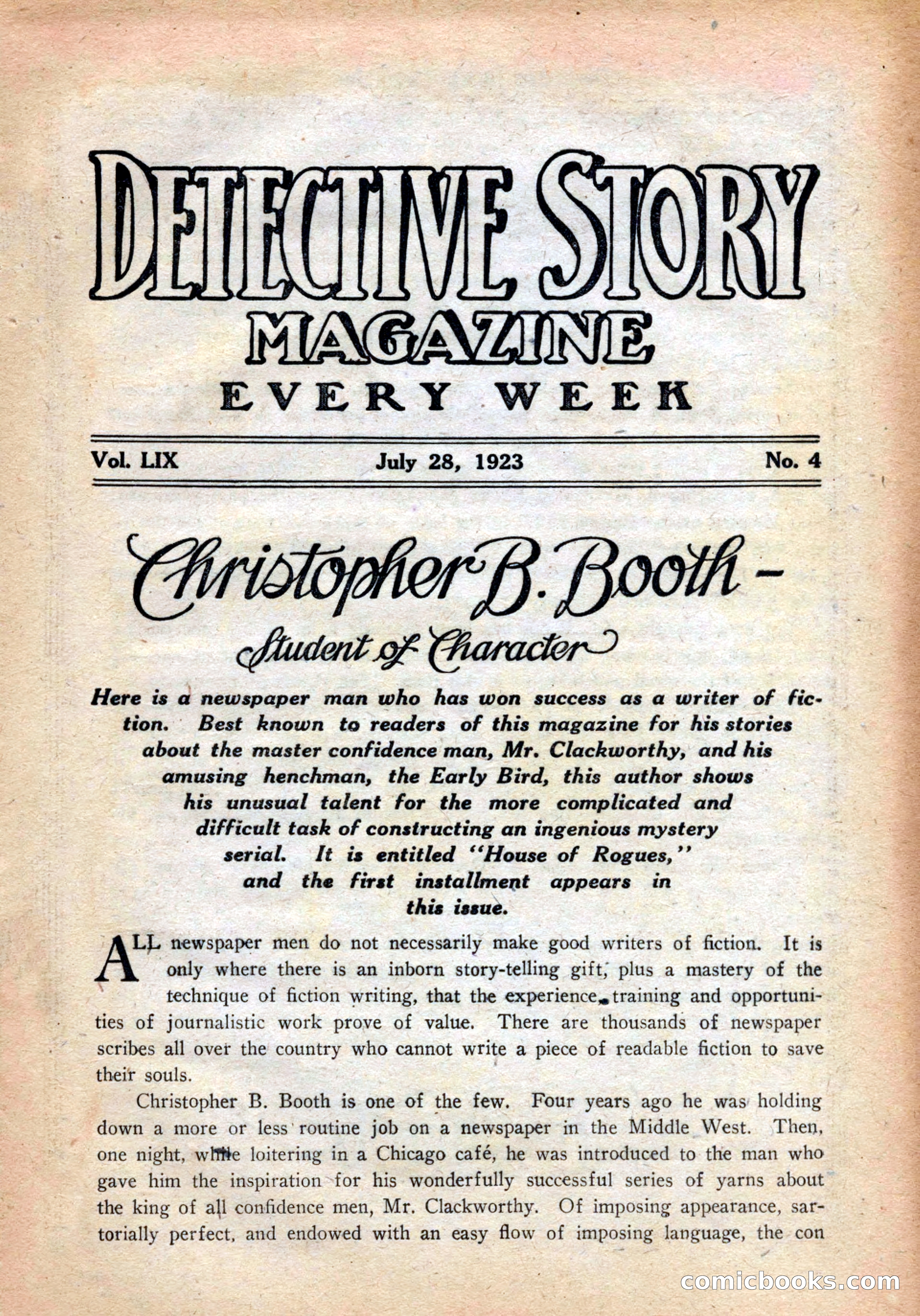 Detective Story Magazine, July 28, 1923 — page 5 of 148