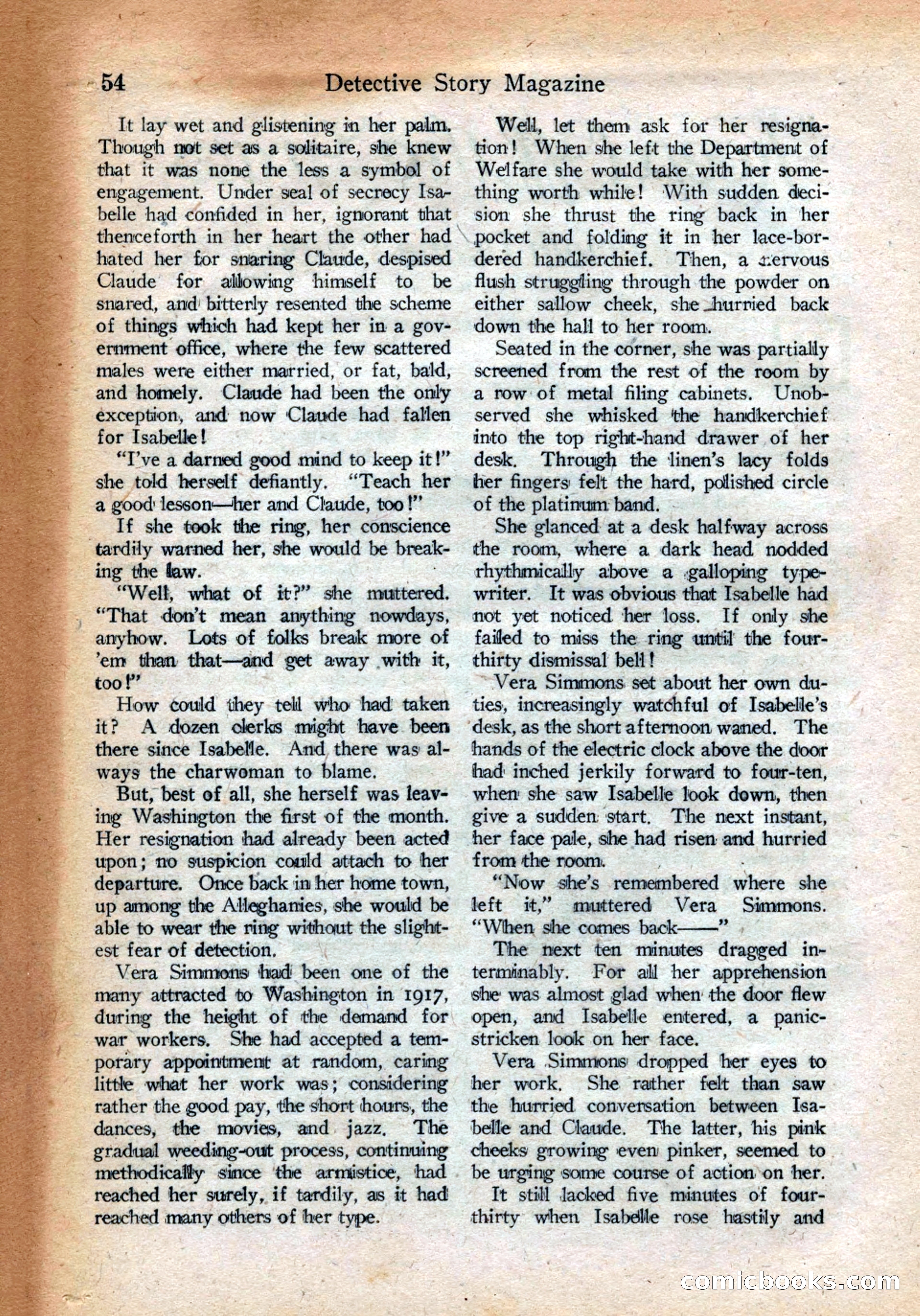 Detective Story Magazine, July 28, 1923 — page 56 of 148