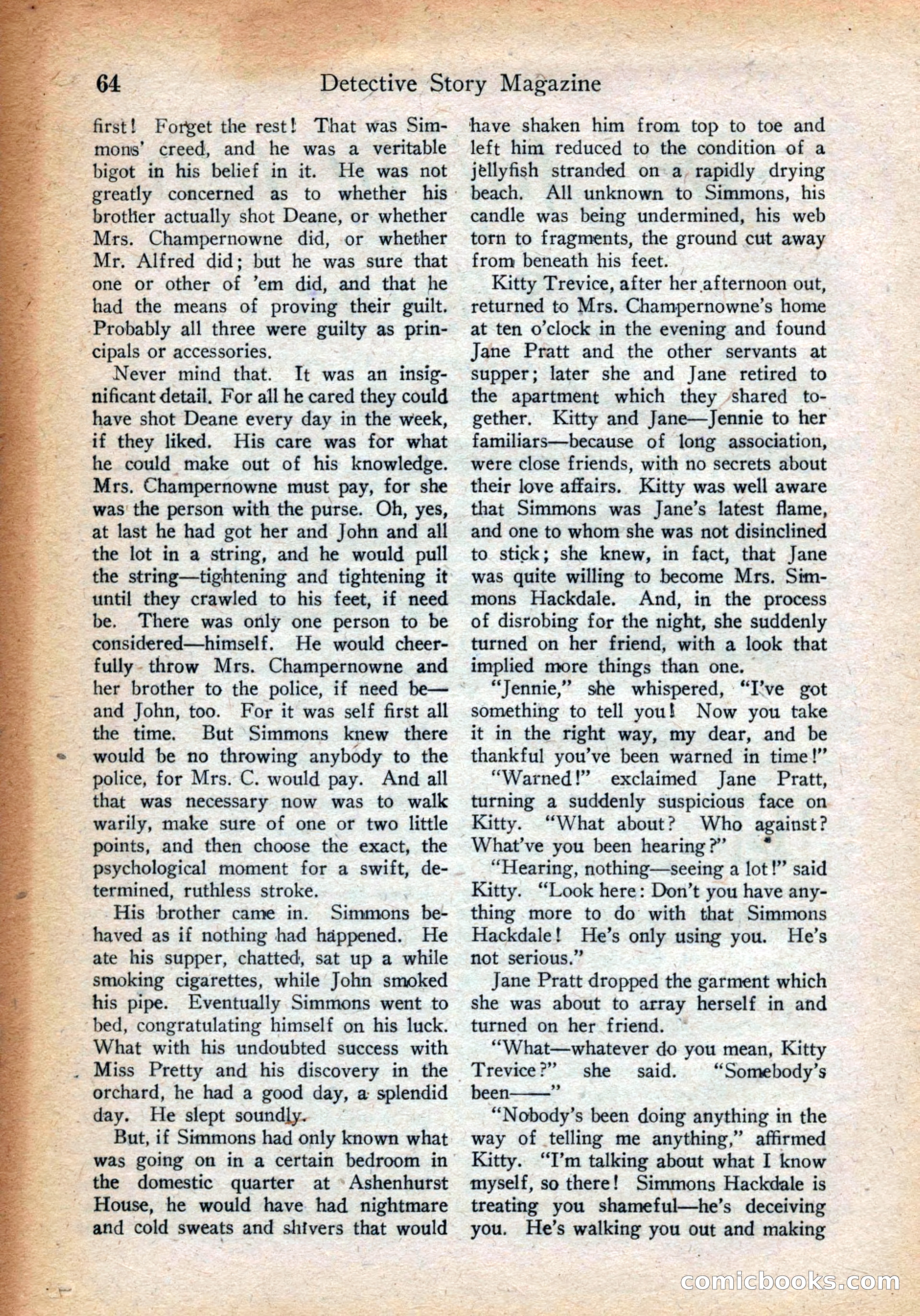 Detective Story Magazine, July 28, 1923 — page 66 of 148