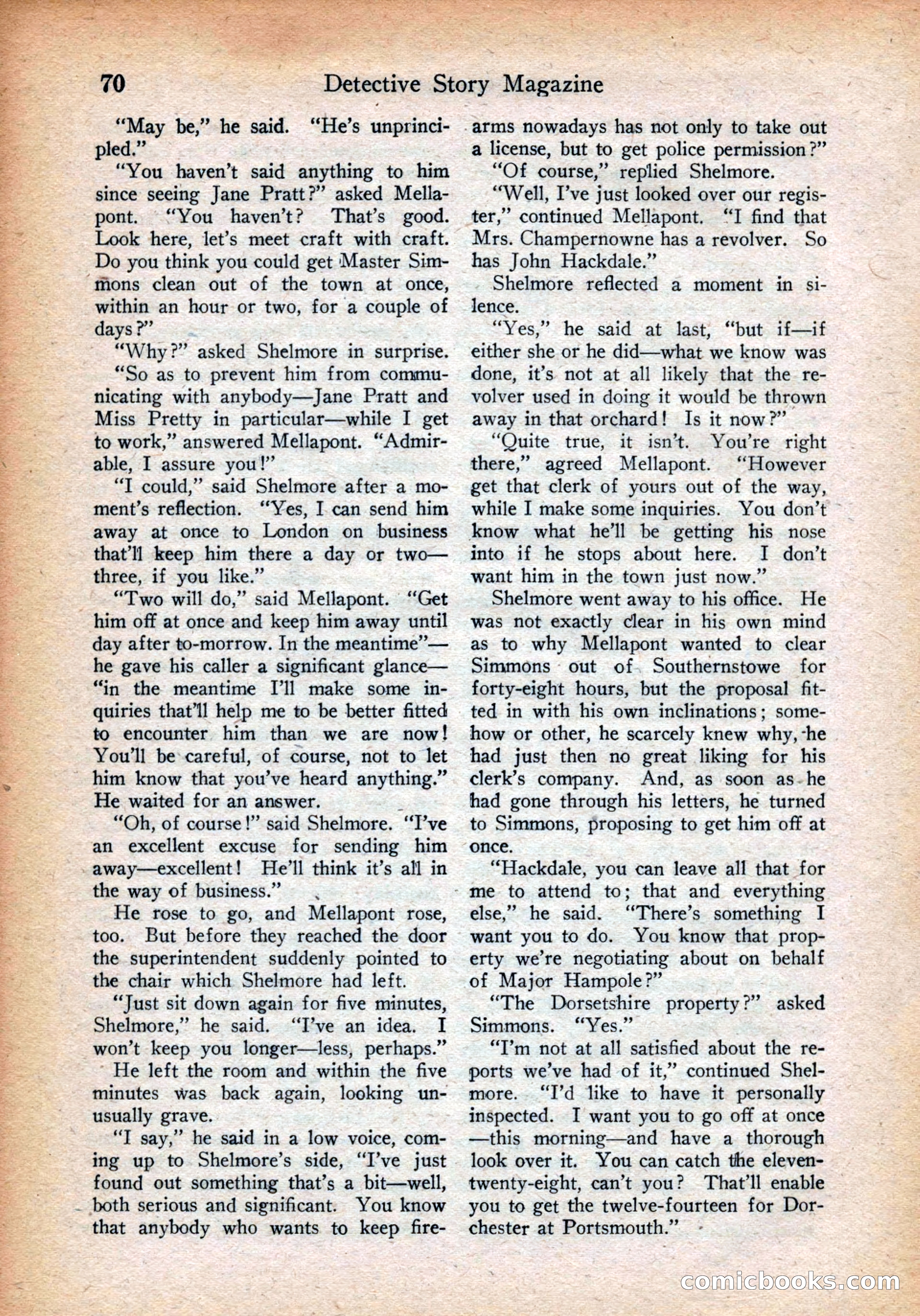 Detective Story Magazine, July 28, 1923 — page 72 of 148