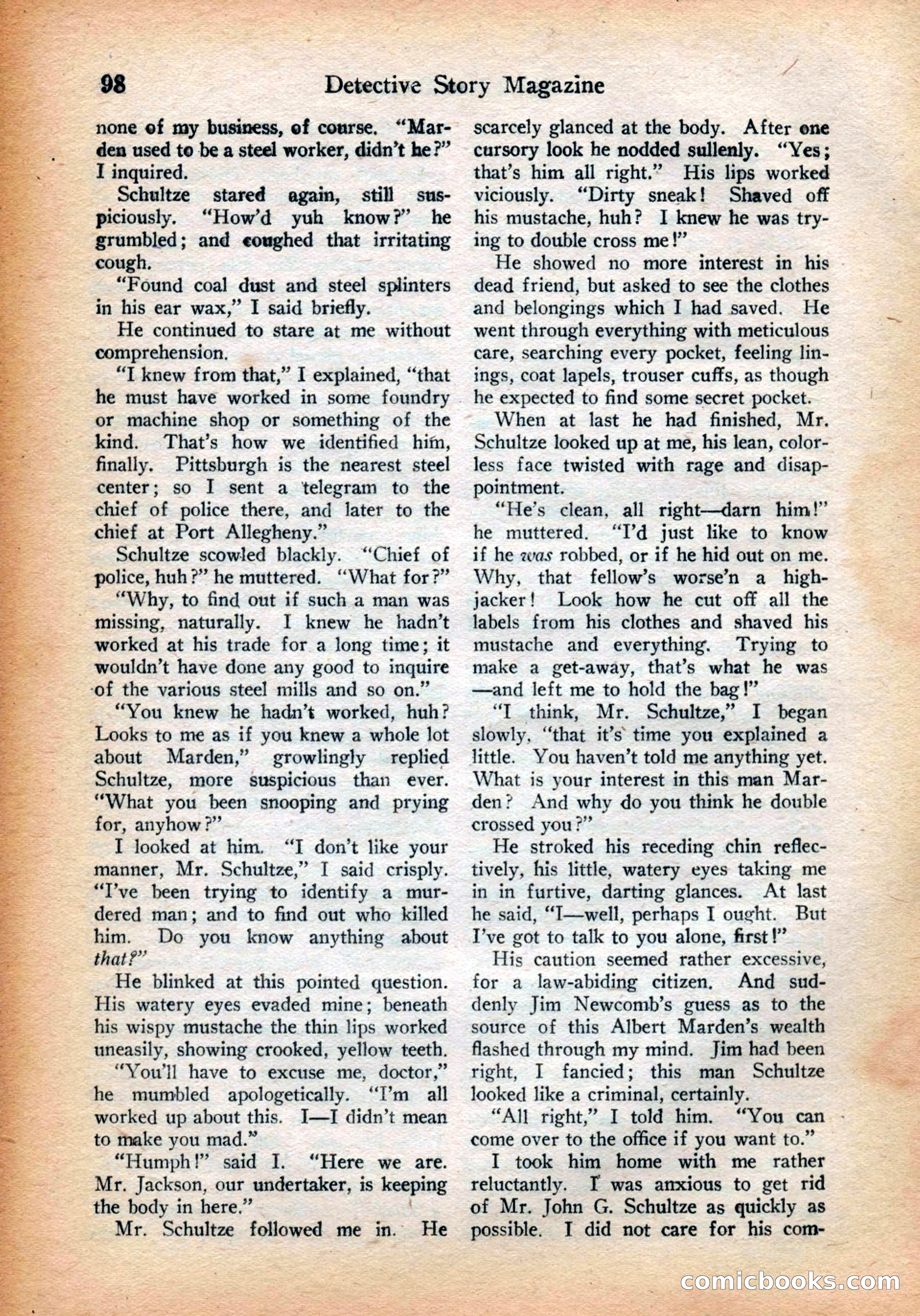 Detective Story Magazine, July 28, 1923 — page 100 of 148