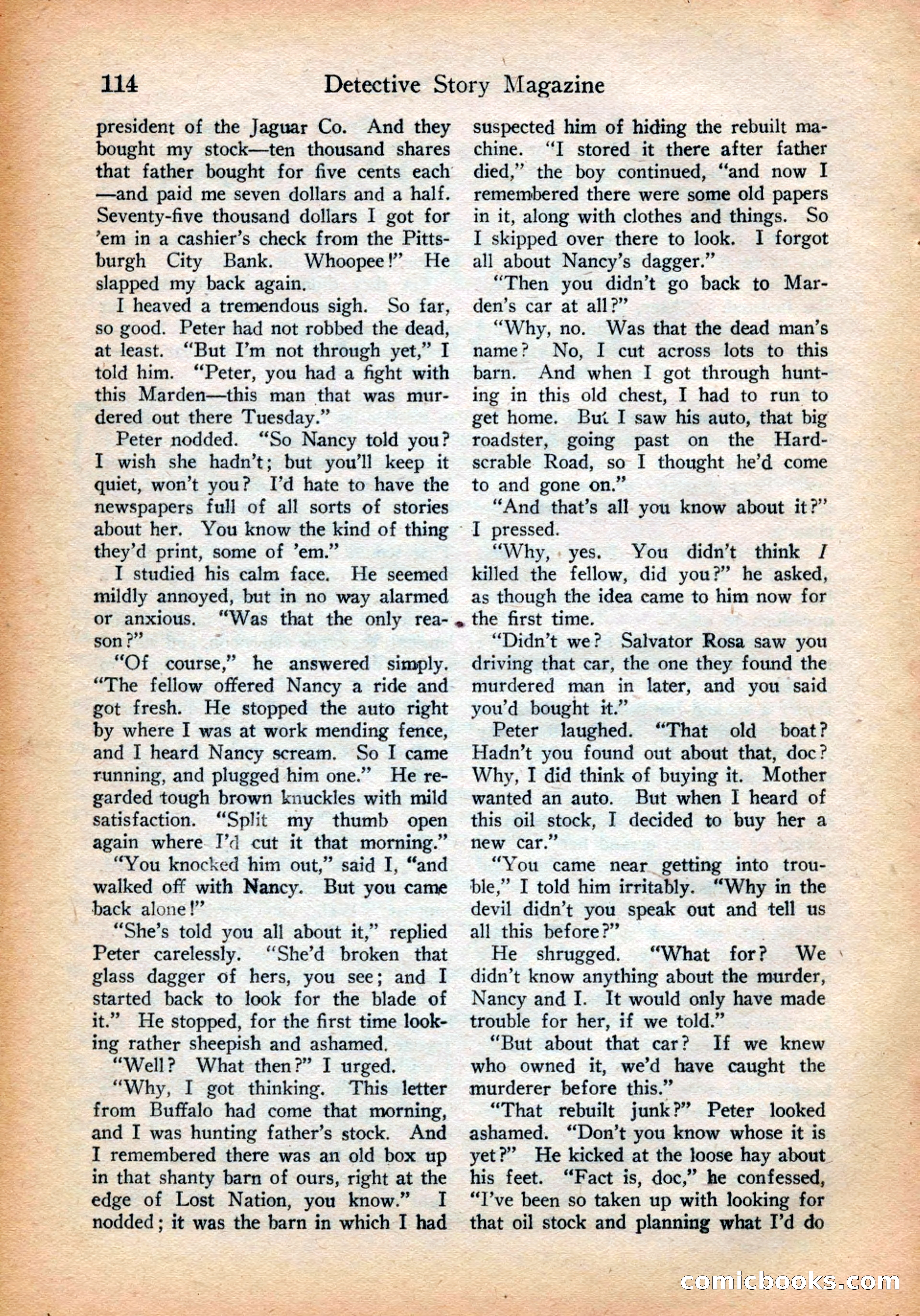 Detective Story Magazine, July 28, 1923 — page 116 of 148