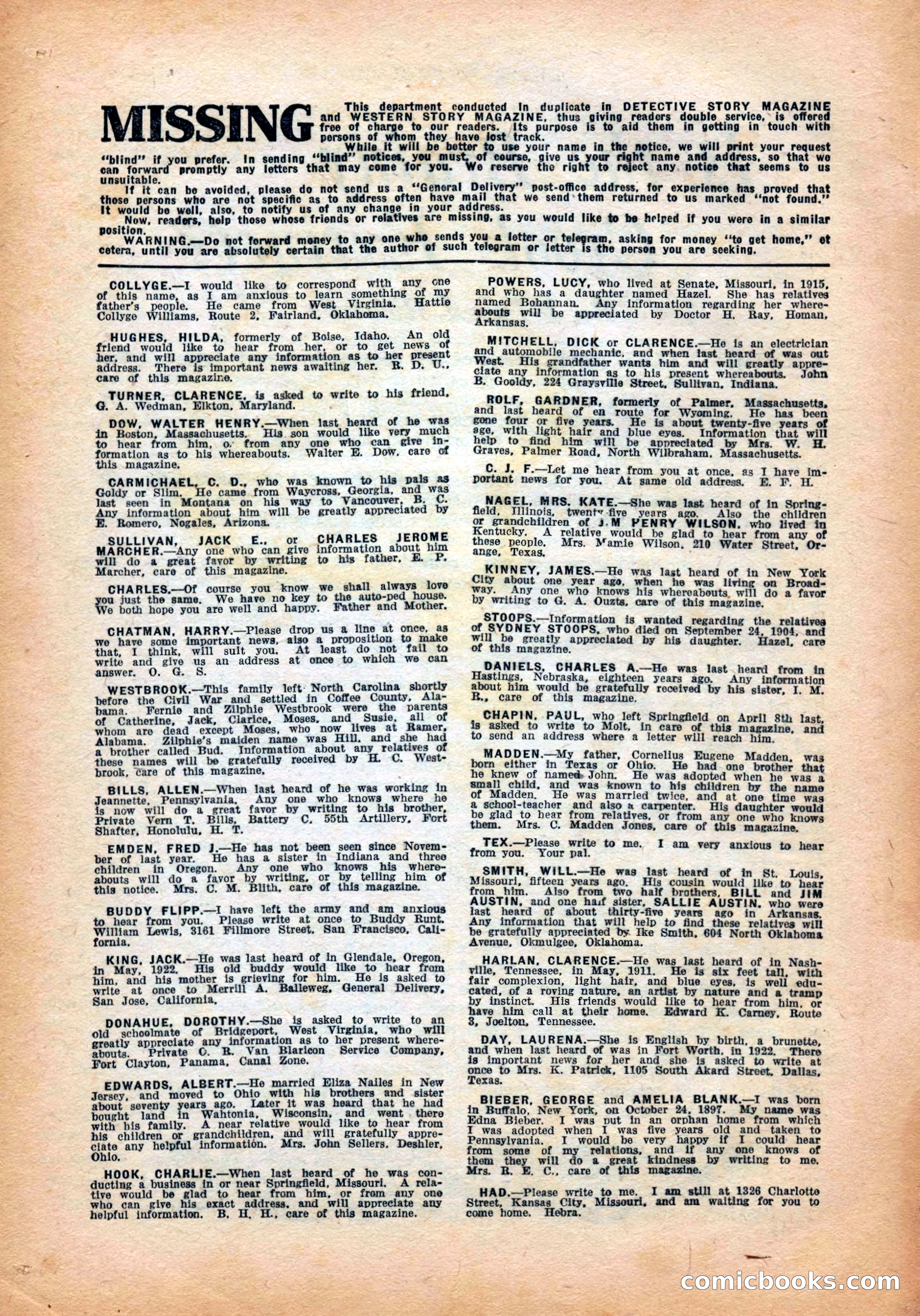 Detective Story Magazine, July 28, 1923 — page 144 of 148