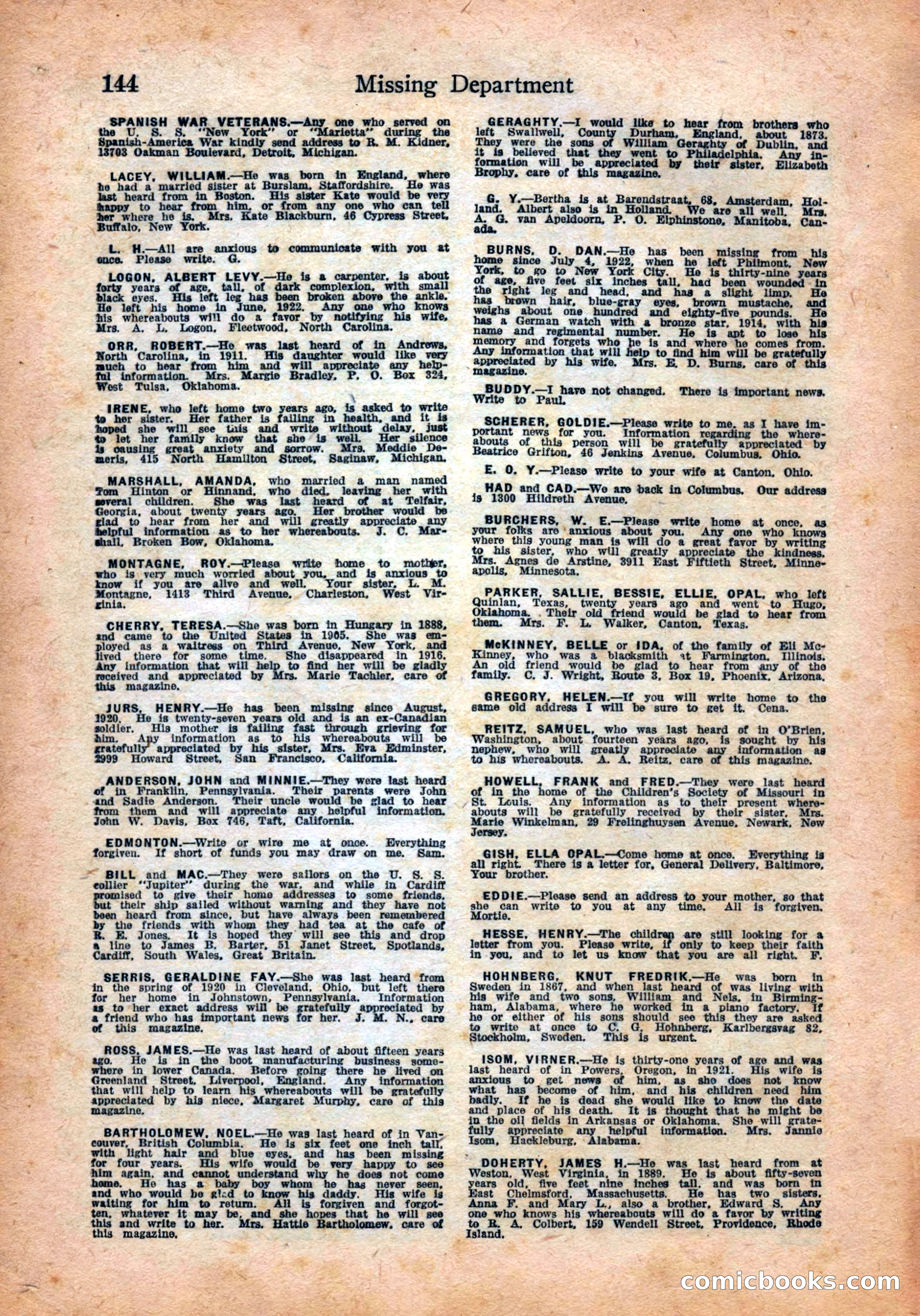 Detective Story Magazine, July 28, 1923 — page 146 of 148