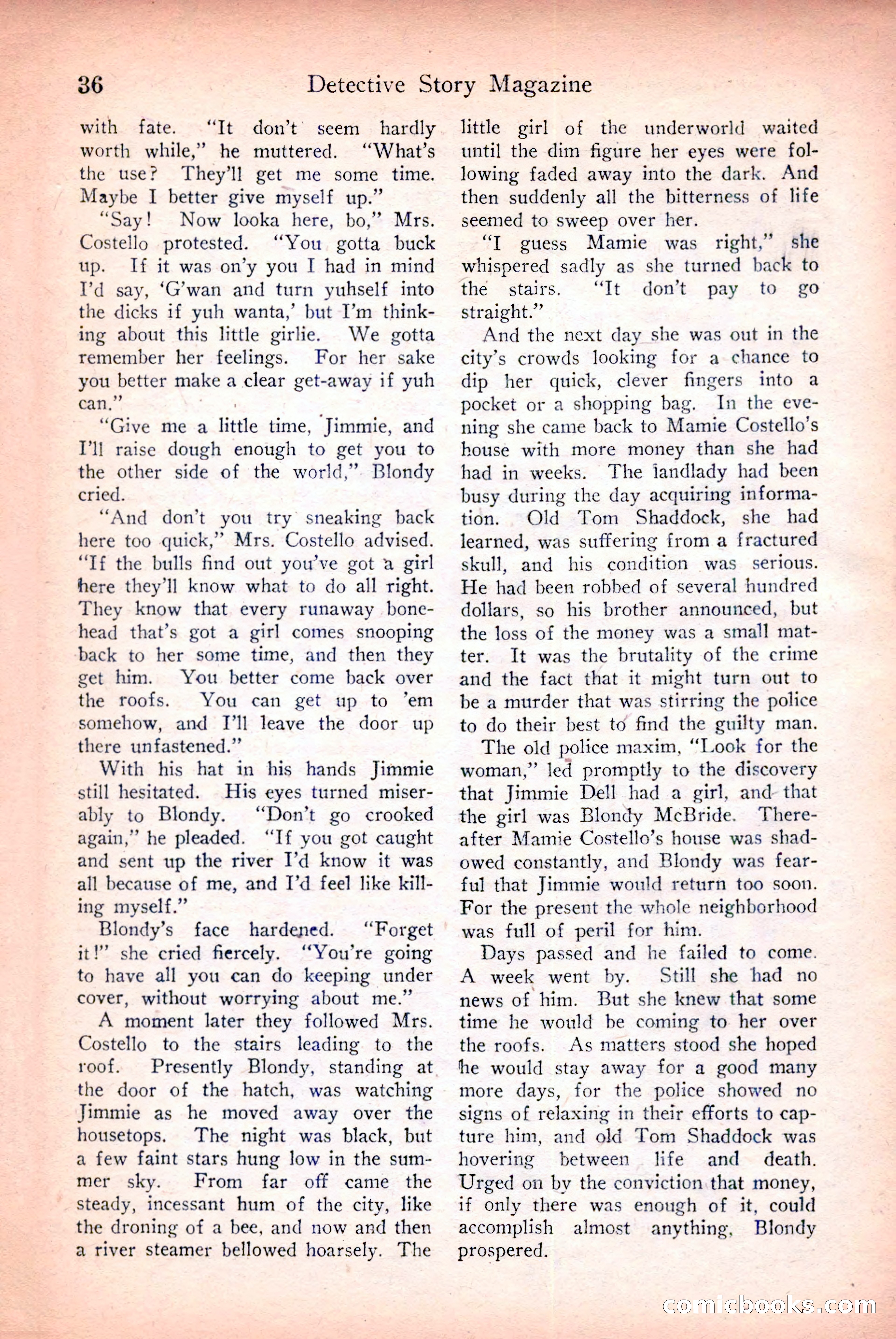 Detective Story Magazine — page 38 of 148