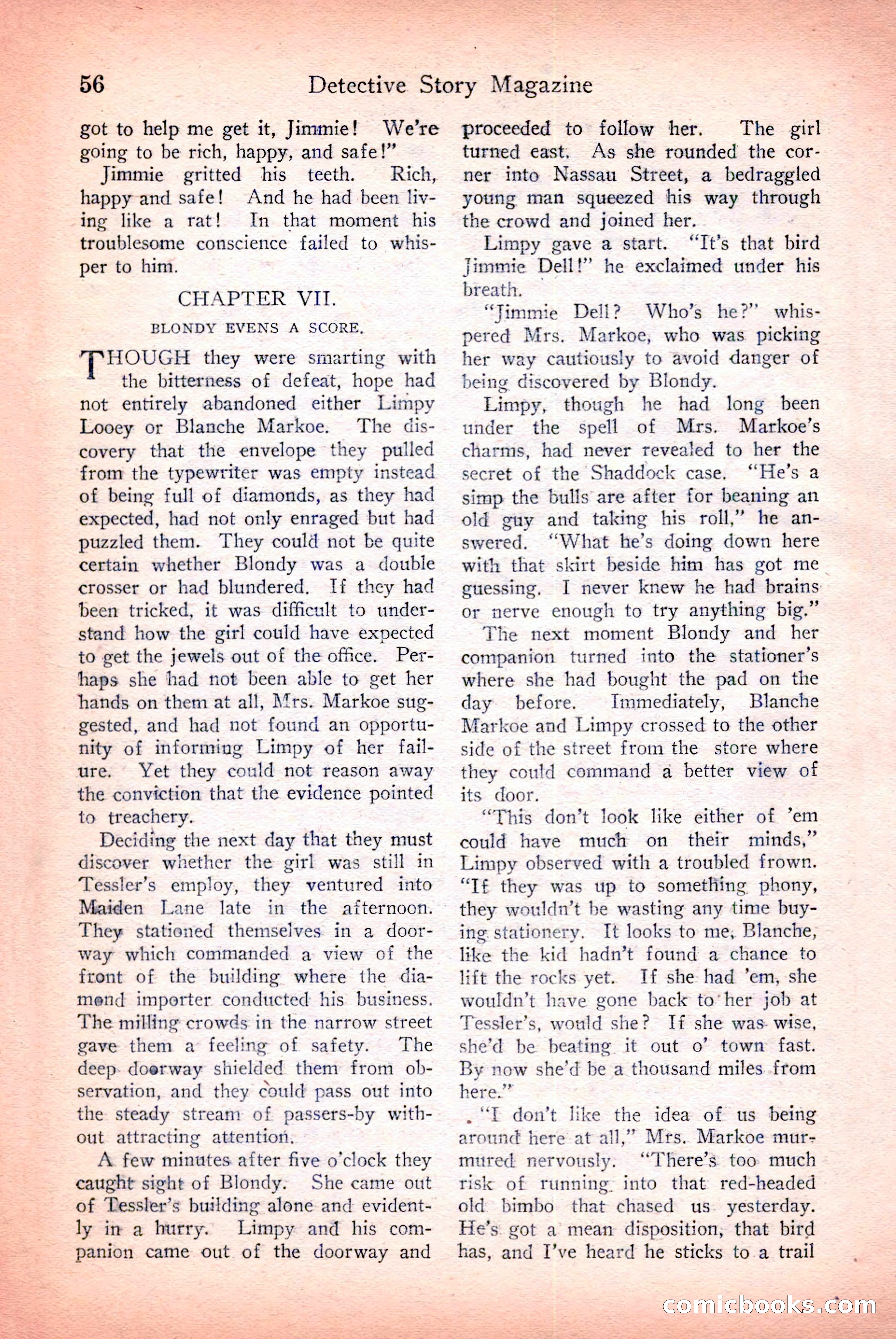Detective Story Magazine — page 58 of 148