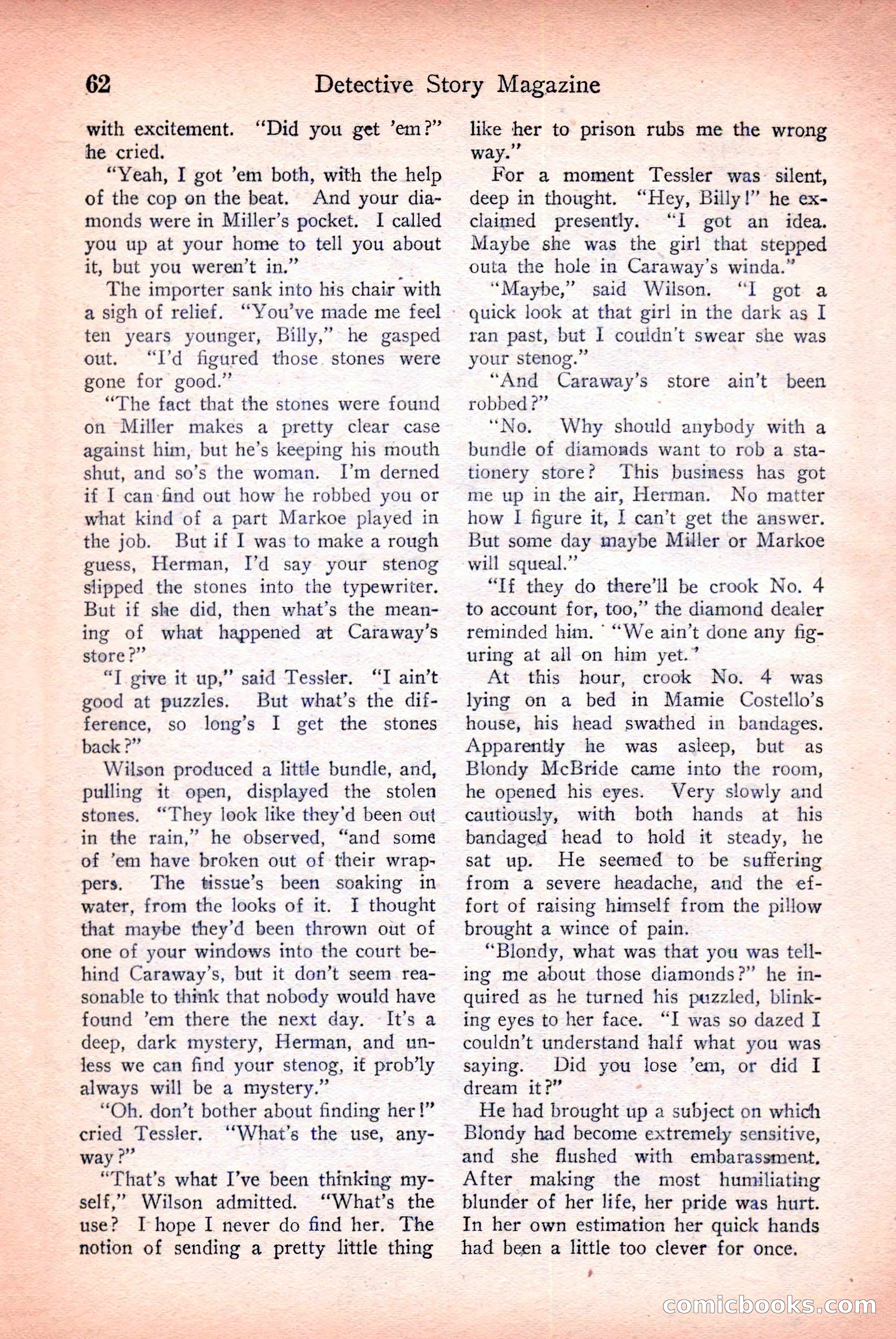 Detective Story Magazine — page 64 of 148
