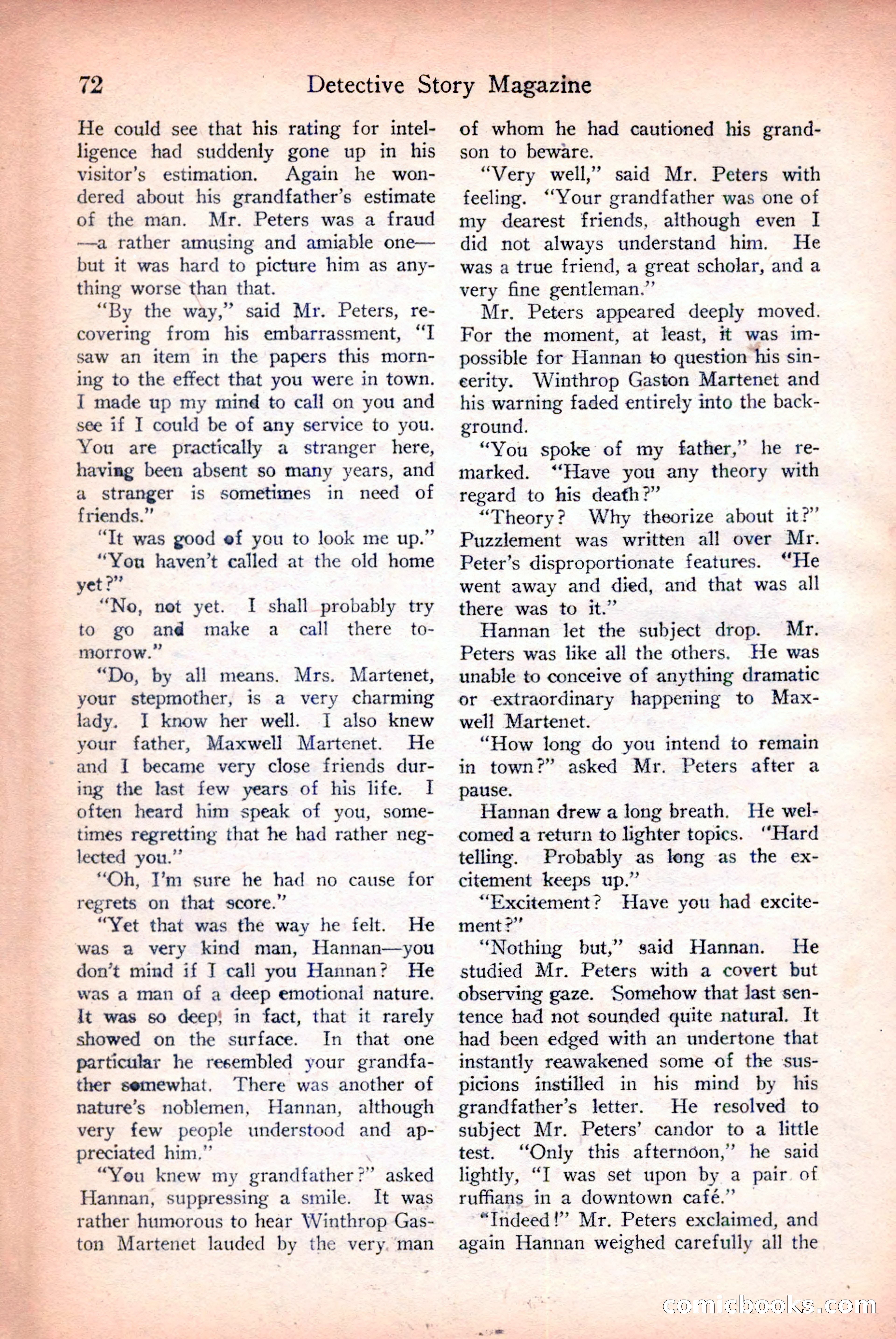 Detective Story Magazine — page 74 of 148