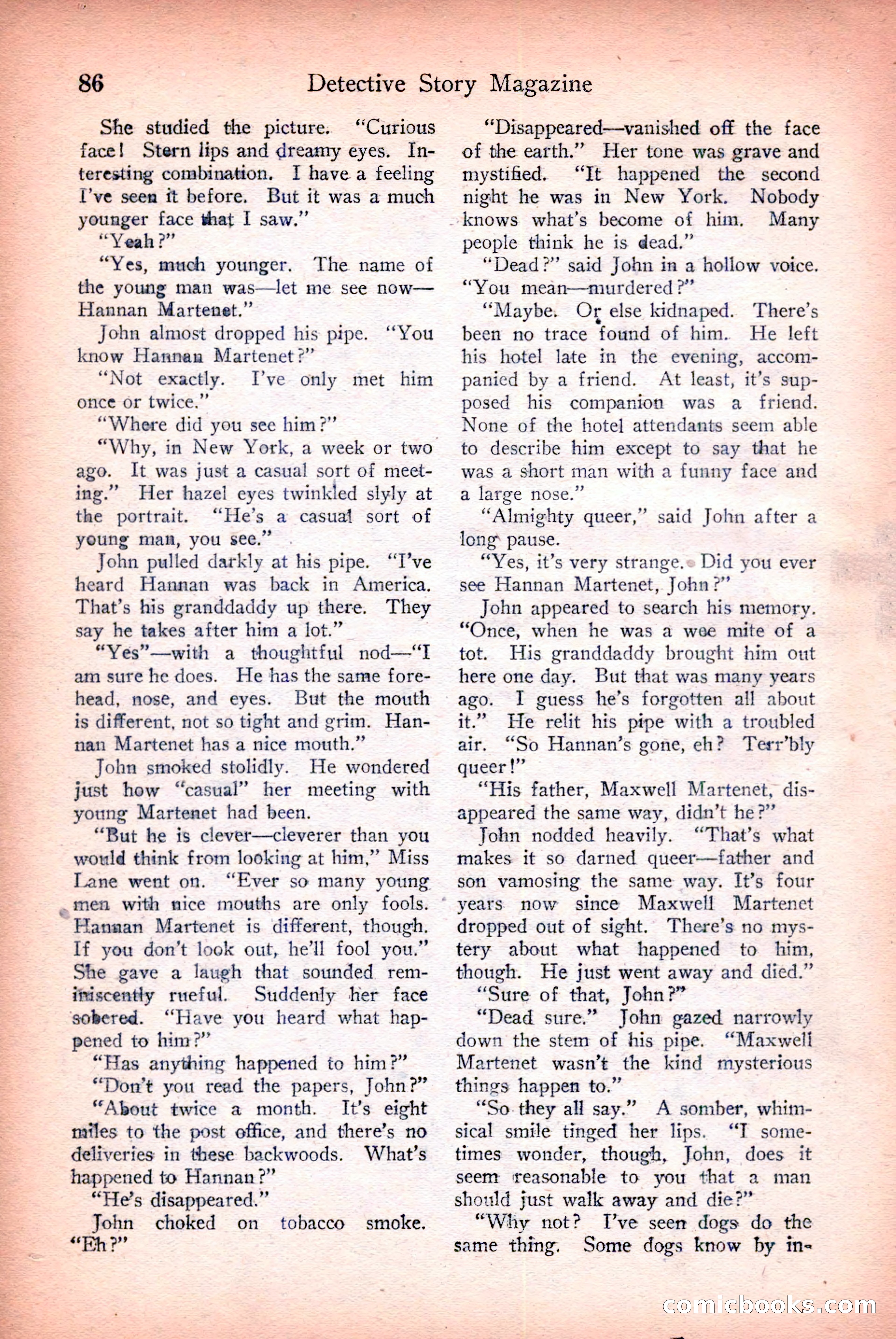 Detective Story Magazine — page 88 of 148