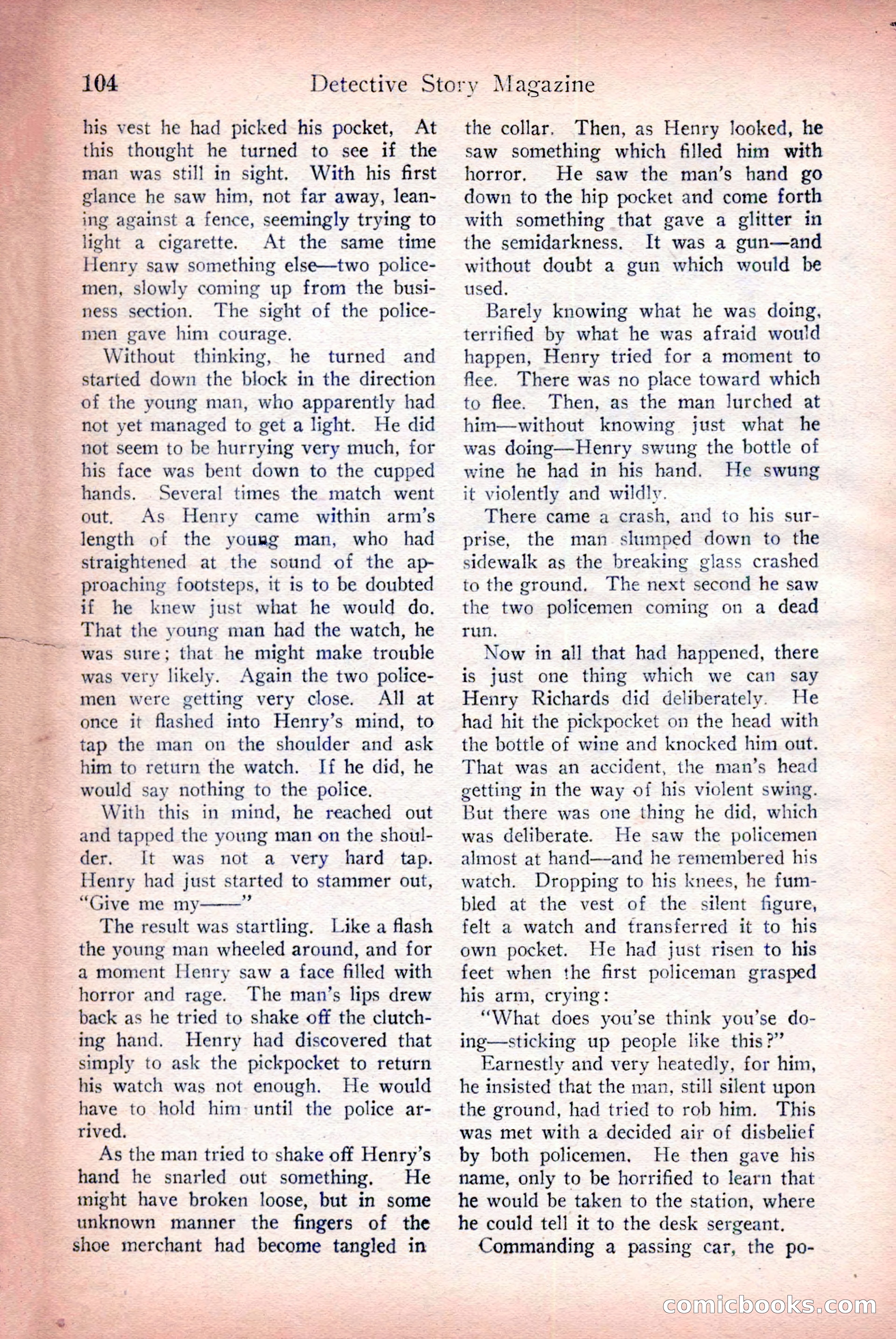 Detective Story Magazine — page 106 of 148