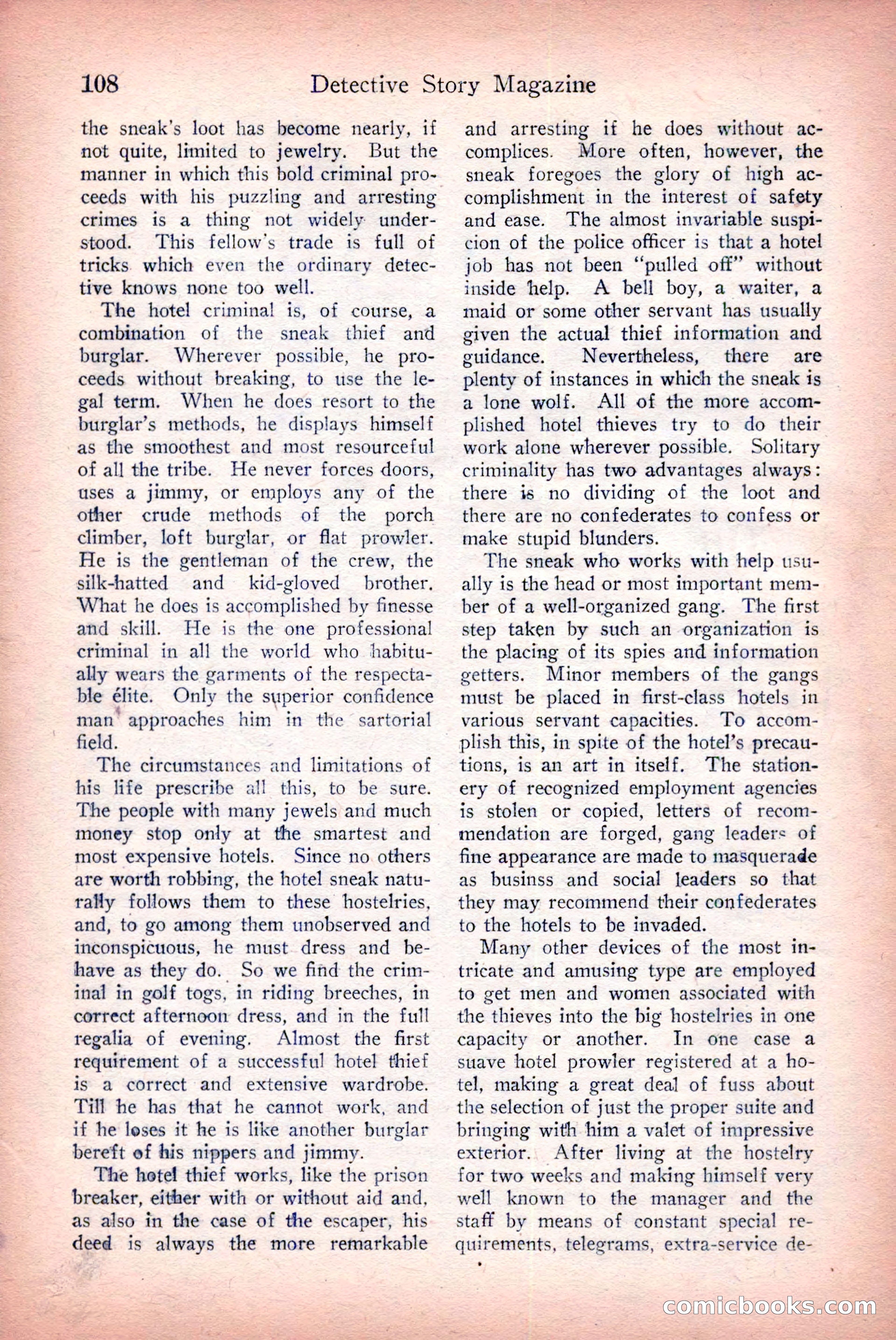 Detective Story Magazine — page 110 of 148