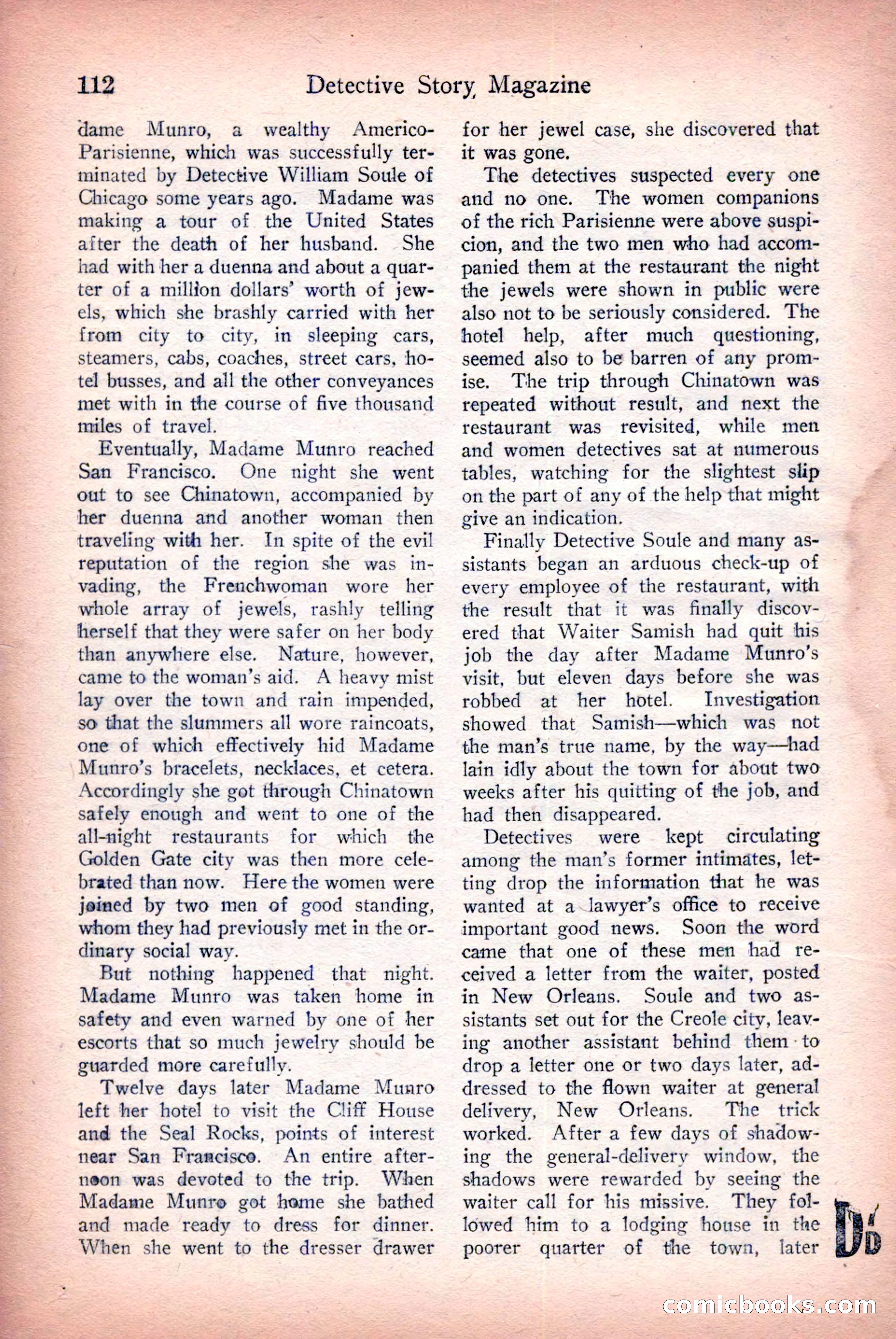 Detective Story Magazine — page 114 of 148