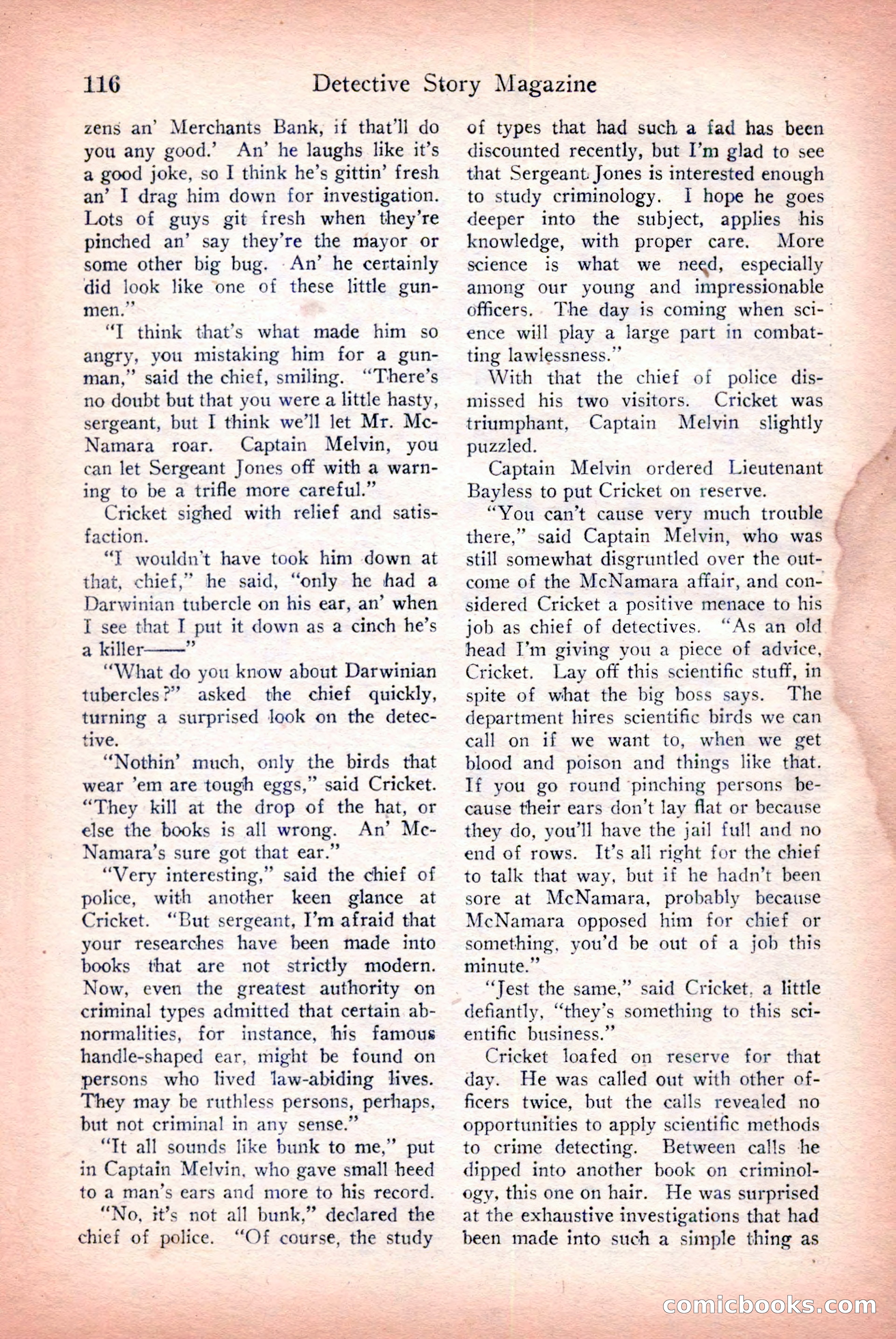 Detective Story Magazine — page 118 of 148
