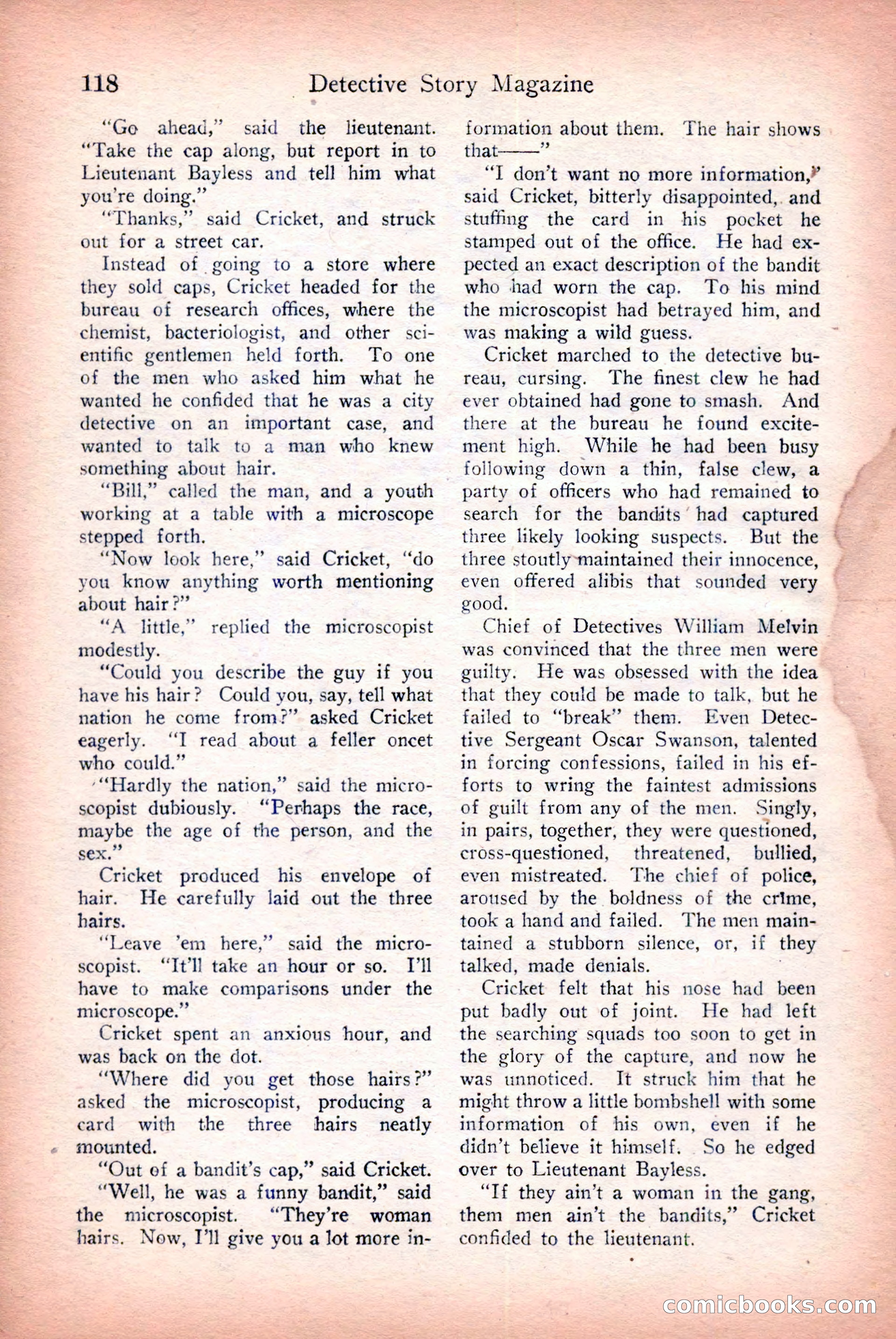 Detective Story Magazine — page 120 of 148
