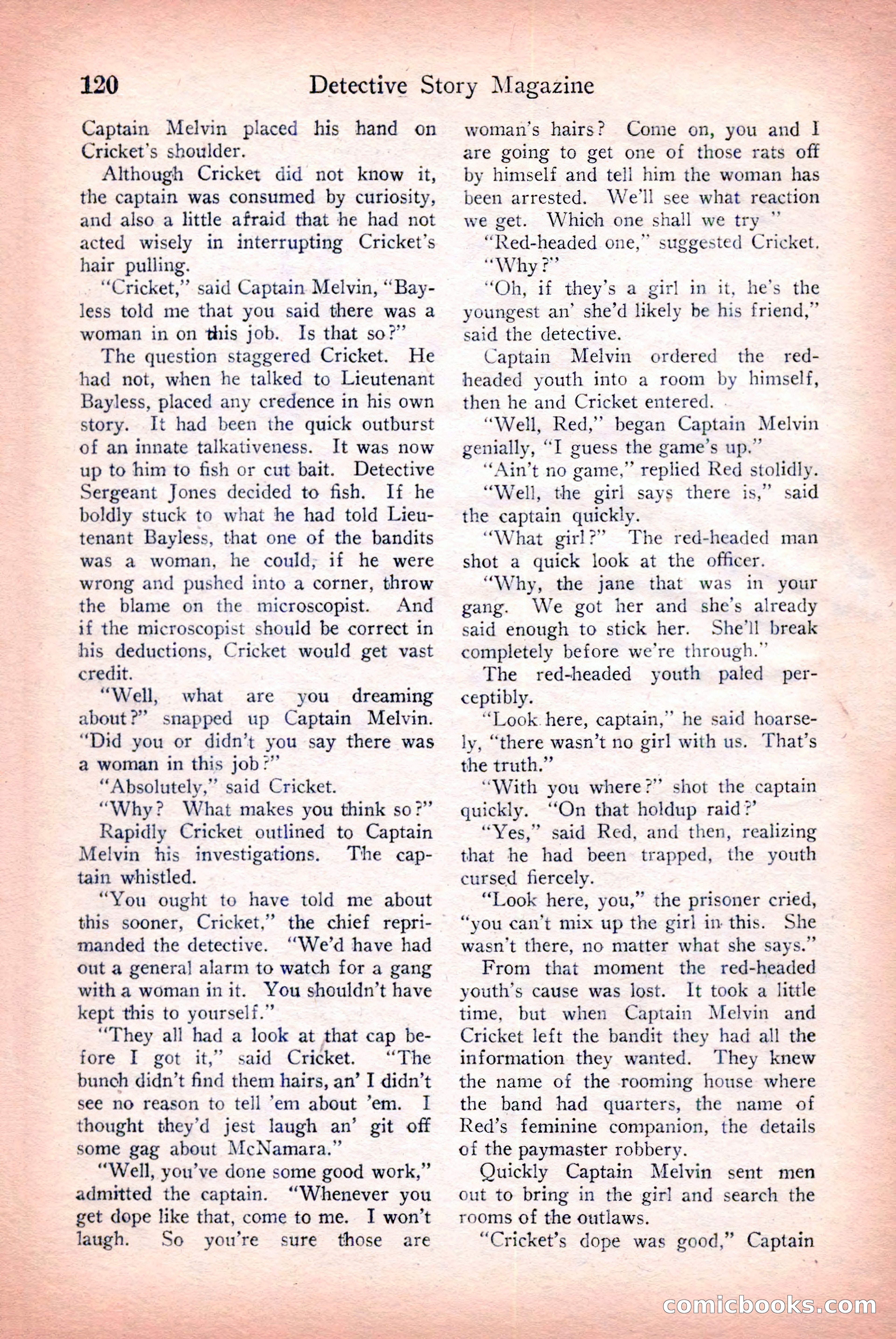 Detective Story Magazine — page 122 of 148