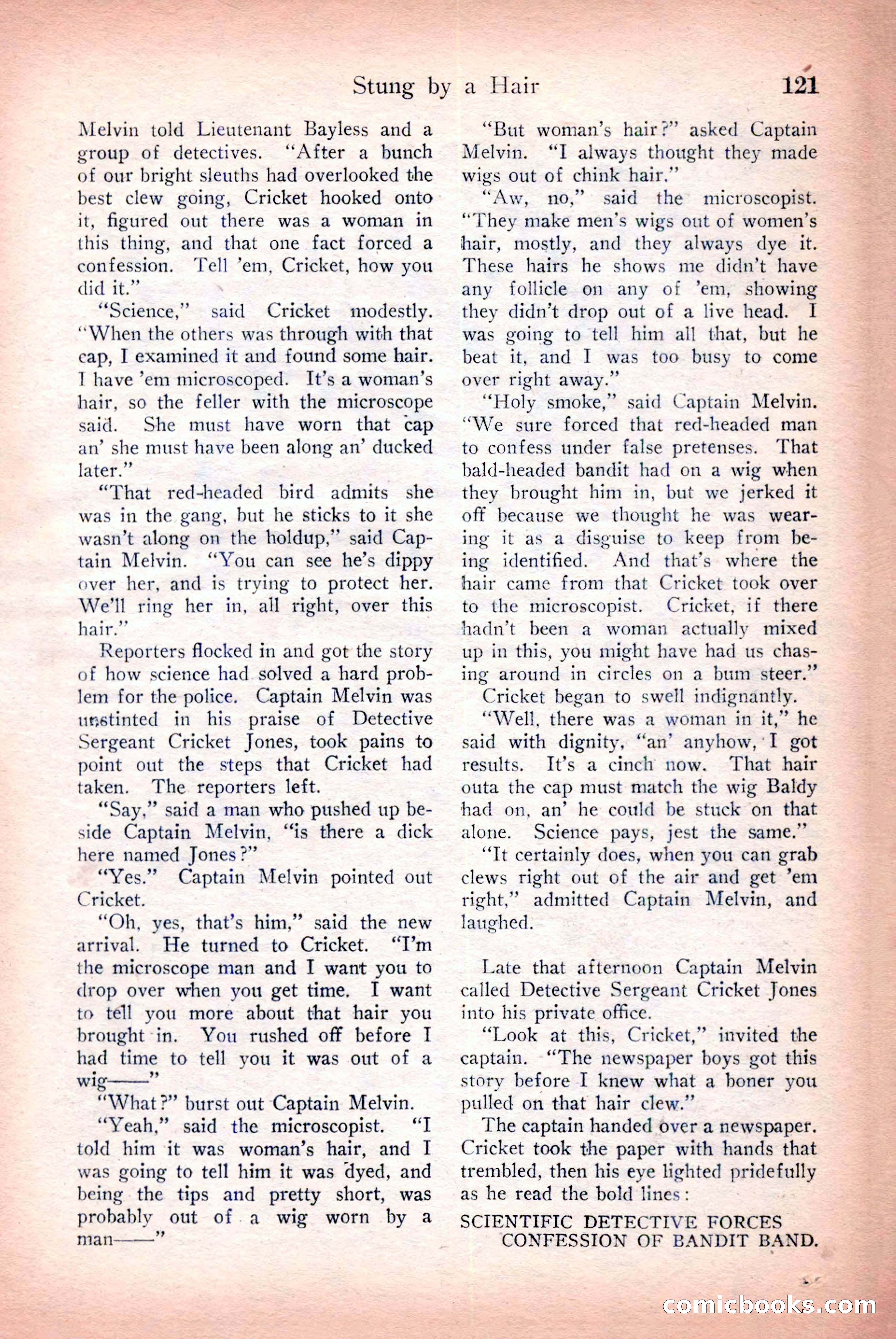 Detective Story Magazine — page 123 of 148