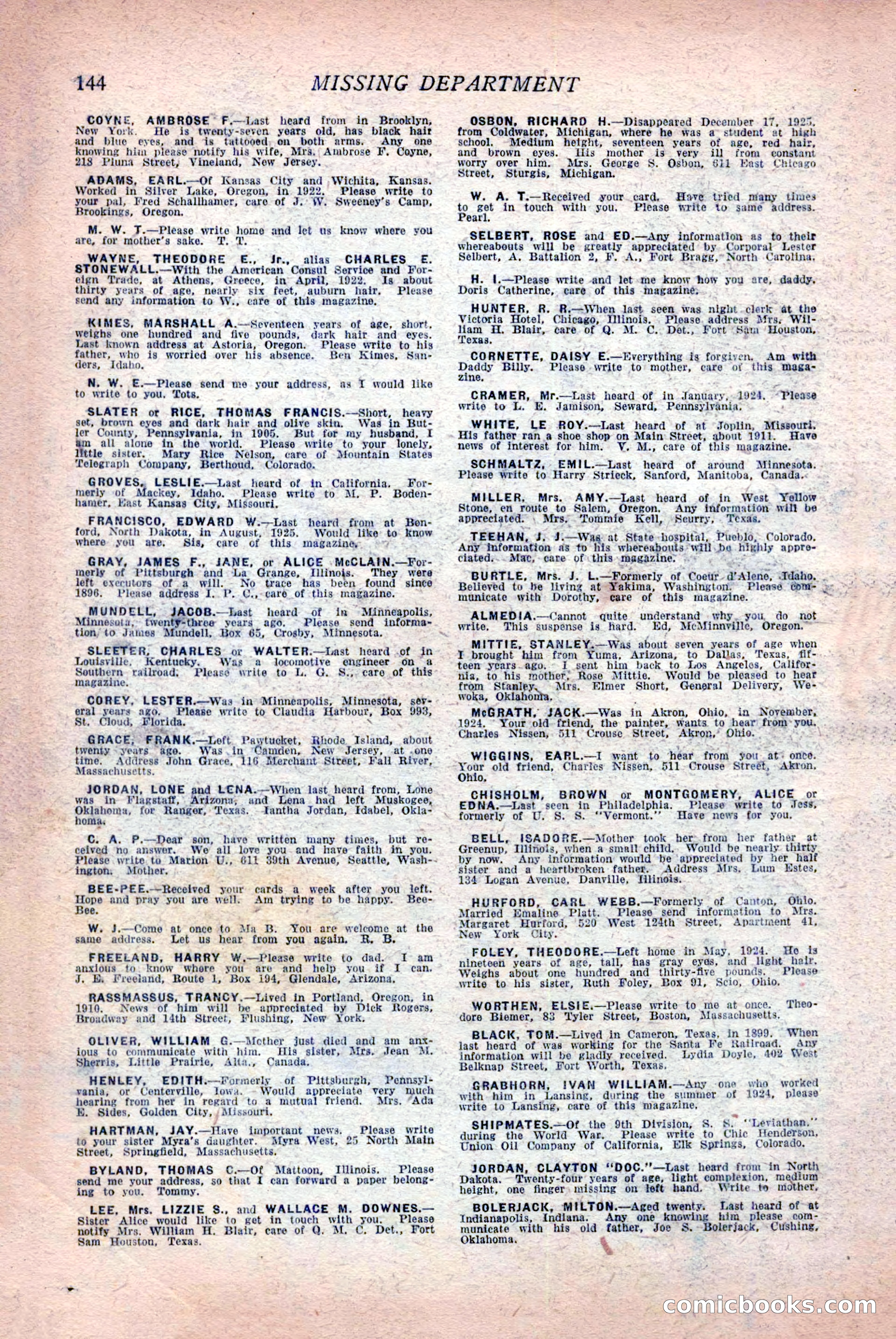 Detective Story Magazine — page 146 of 148