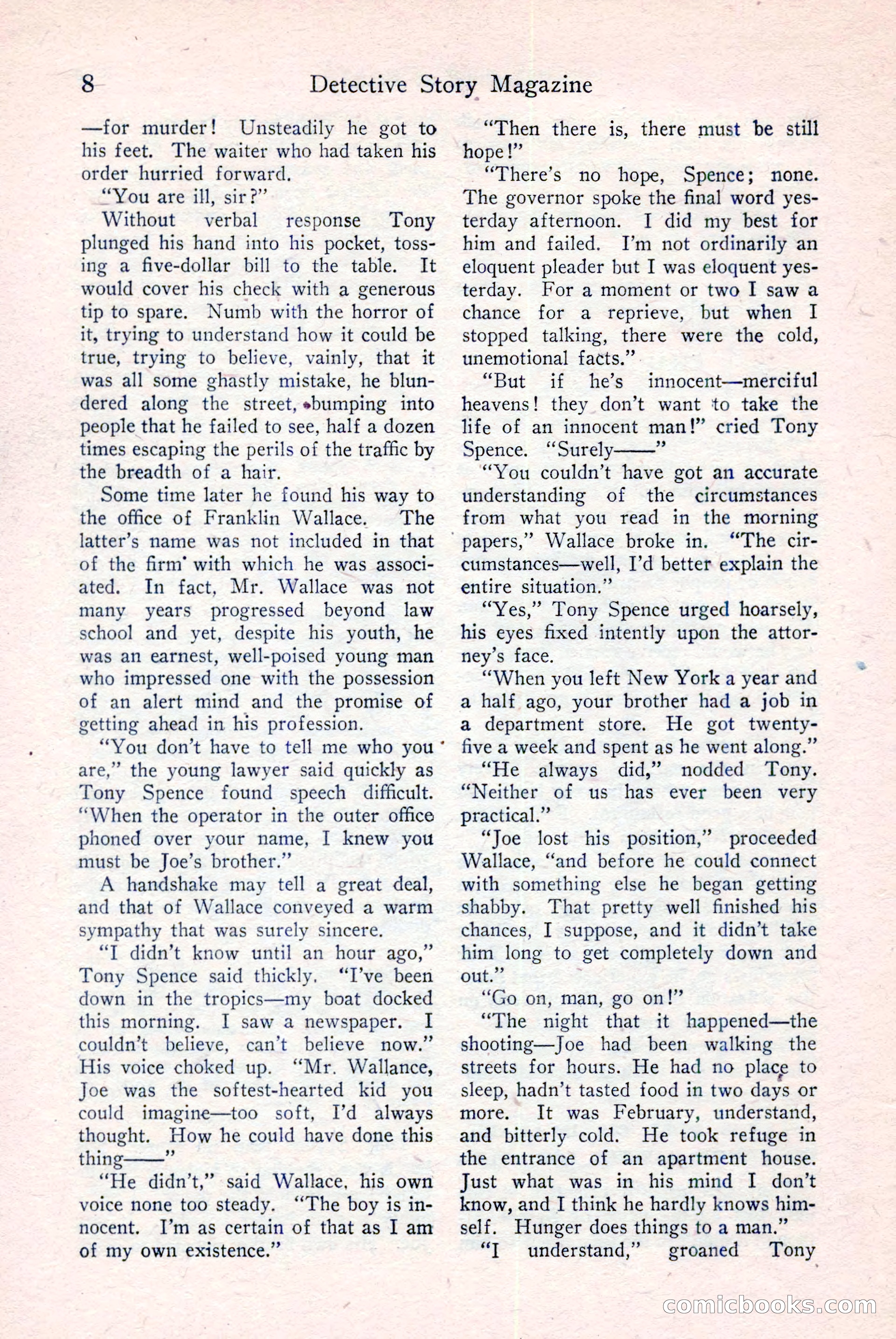 Detective Story Magazine, December 18, 1926 — page 10 of 148