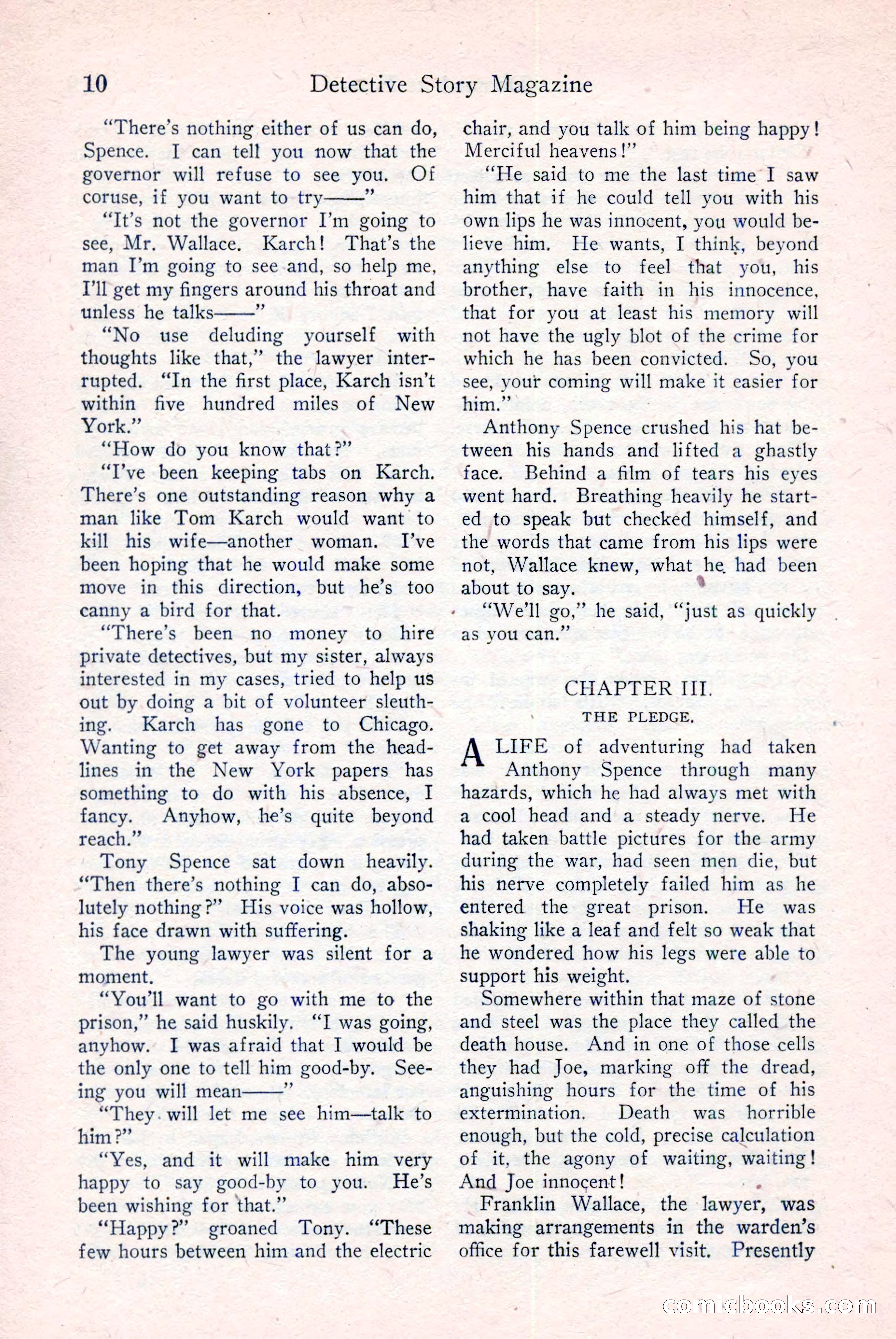 Detective Story Magazine, December 18, 1926 — page 12 of 148