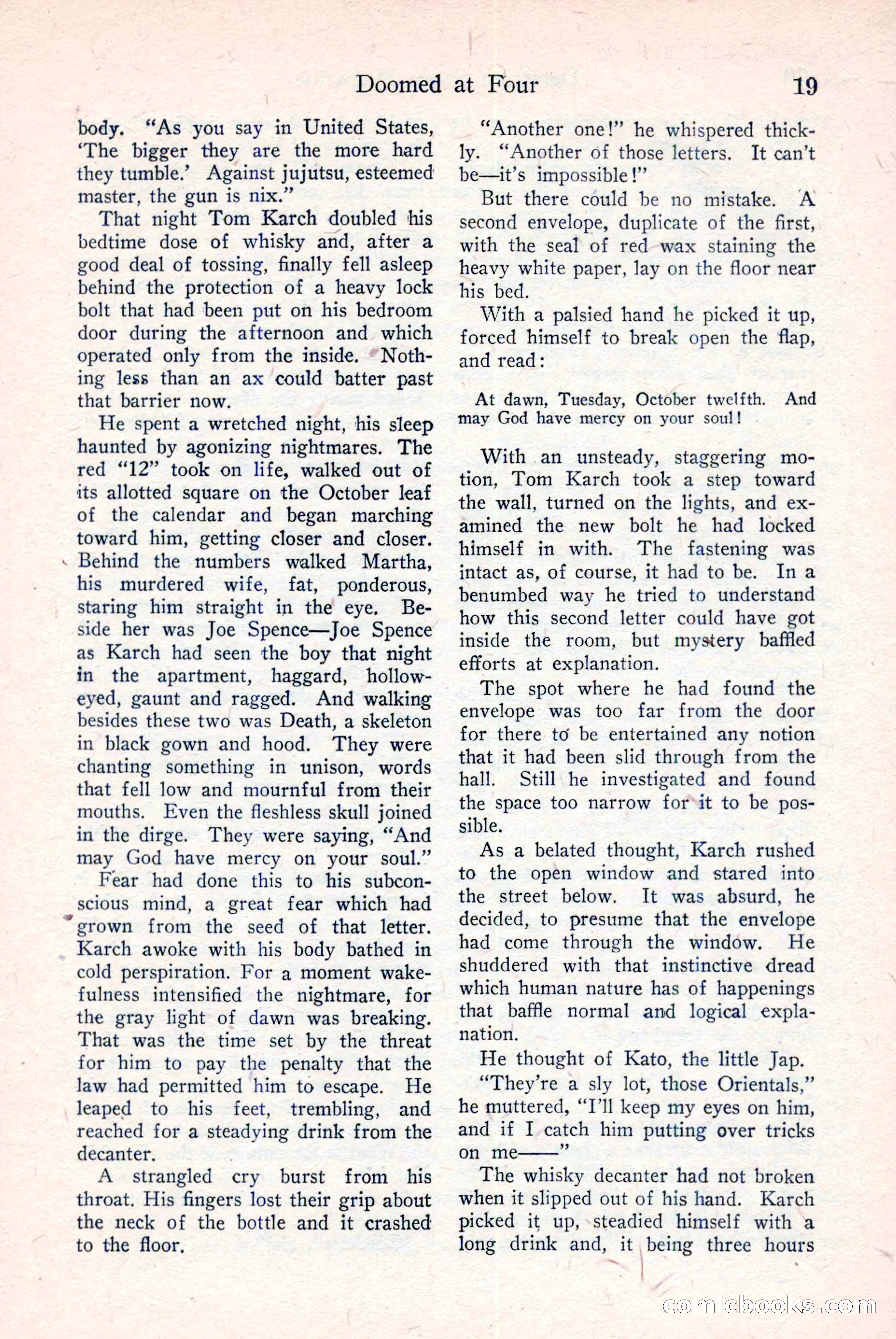 Detective Story Magazine, December 18, 1926 — page 21 of 148