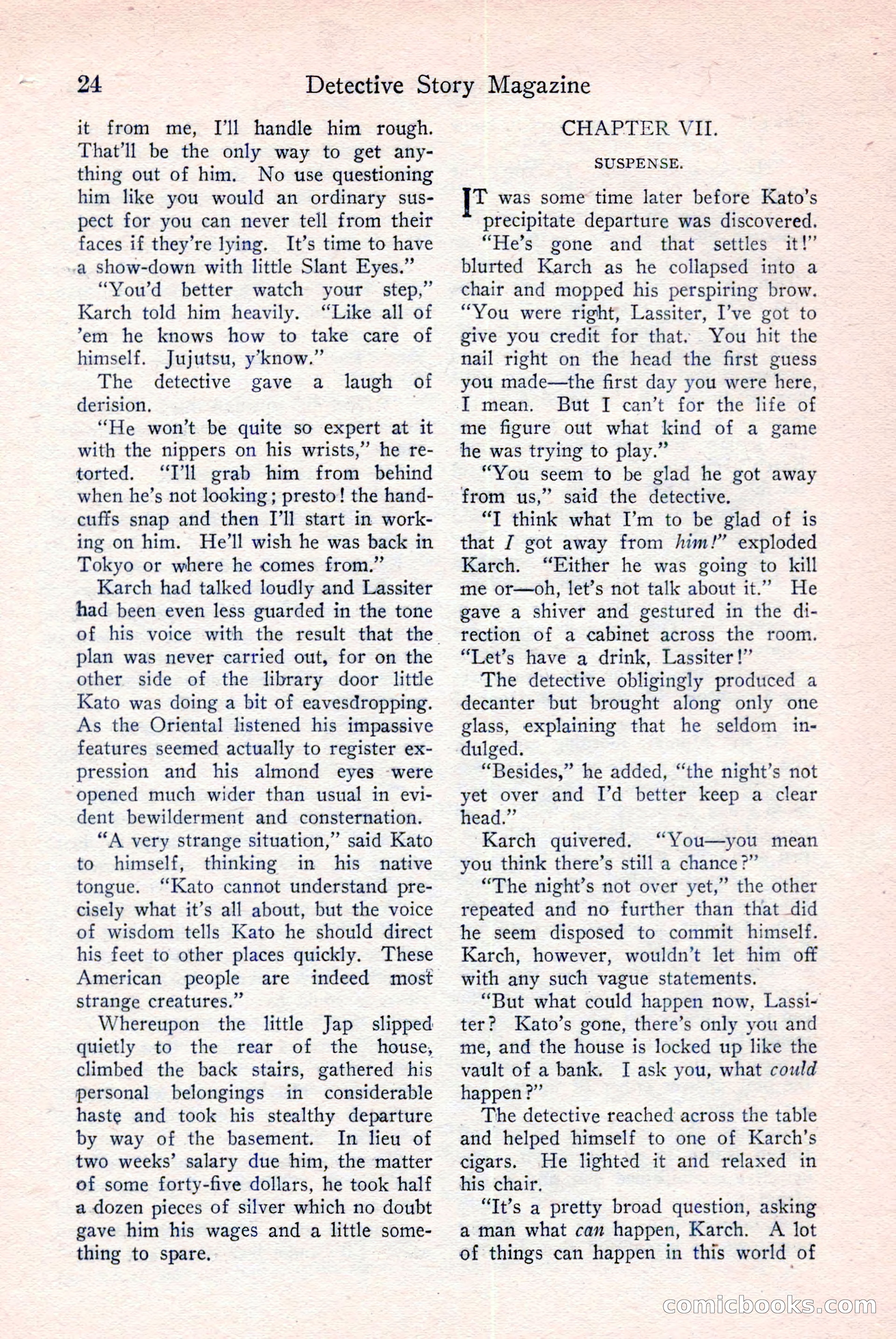 Detective Story Magazine, December 18, 1926 — page 26 of 148