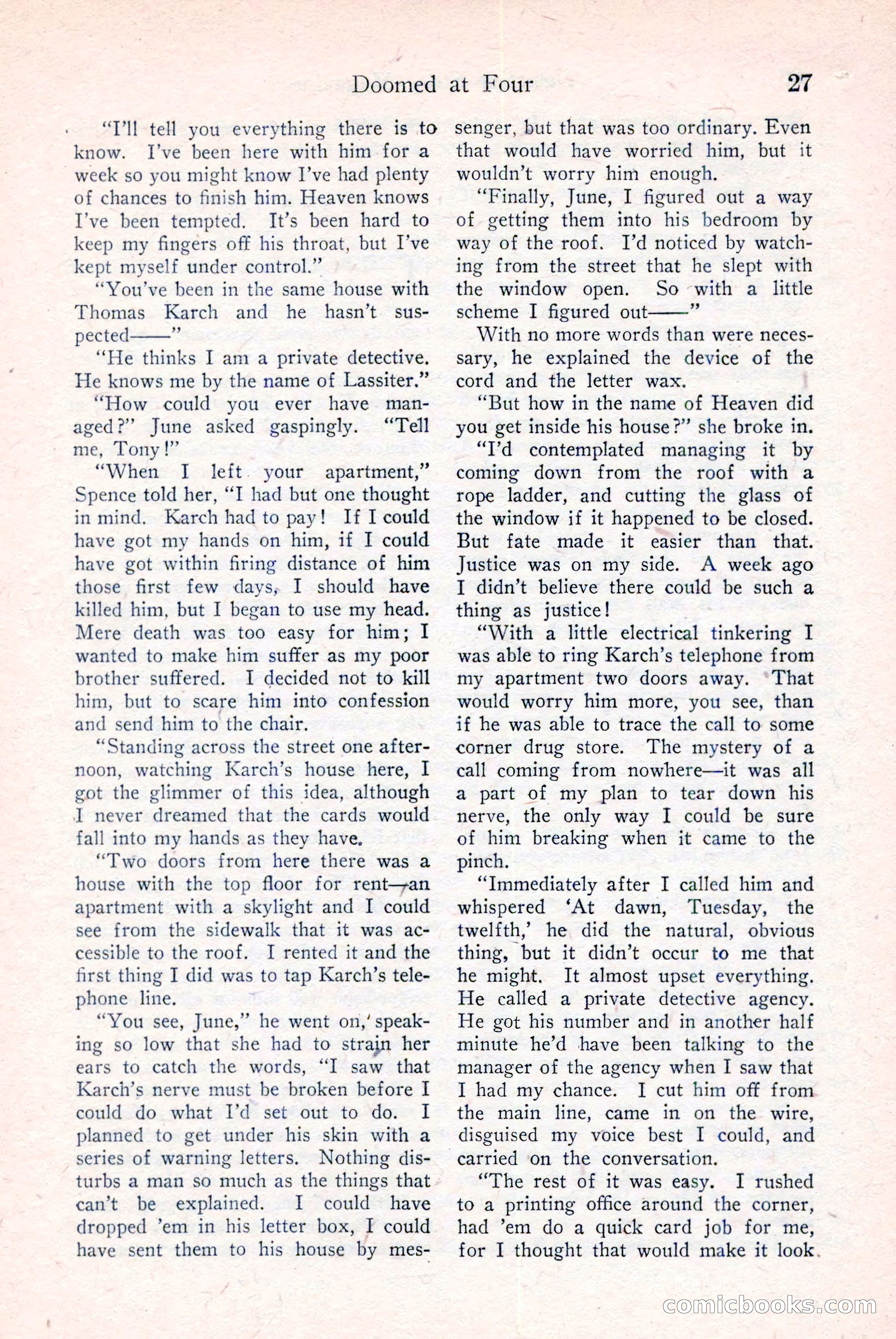 Detective Story Magazine, December 18, 1926 — page 29 of 148